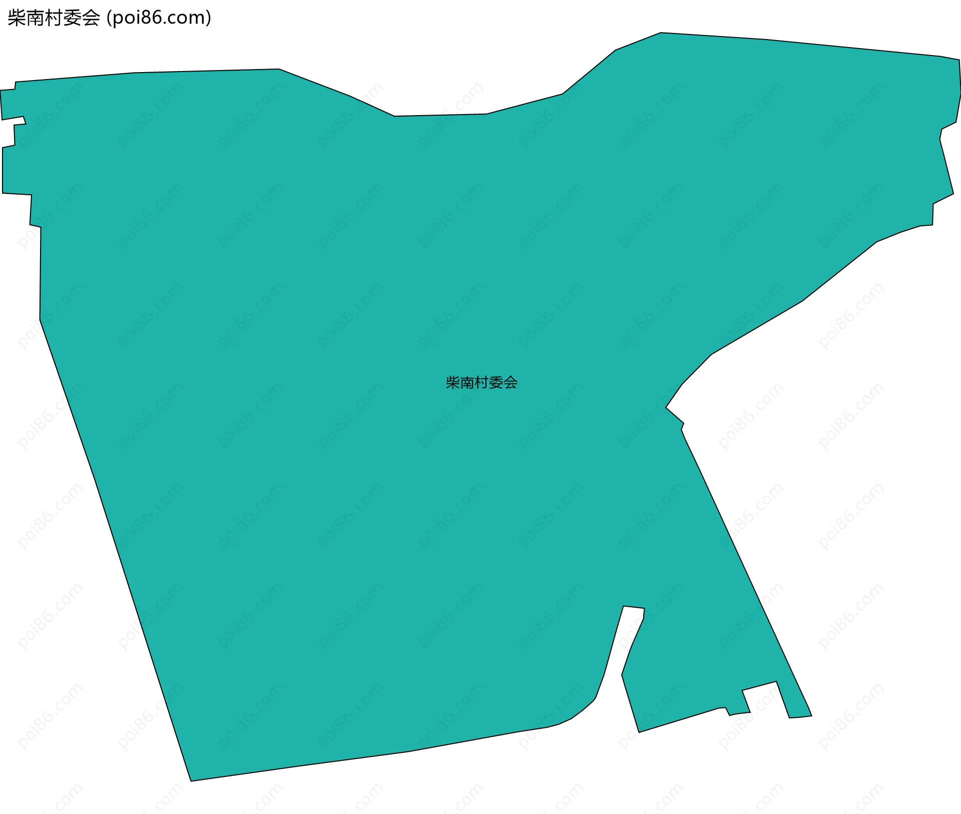 柴南村委会边界地图