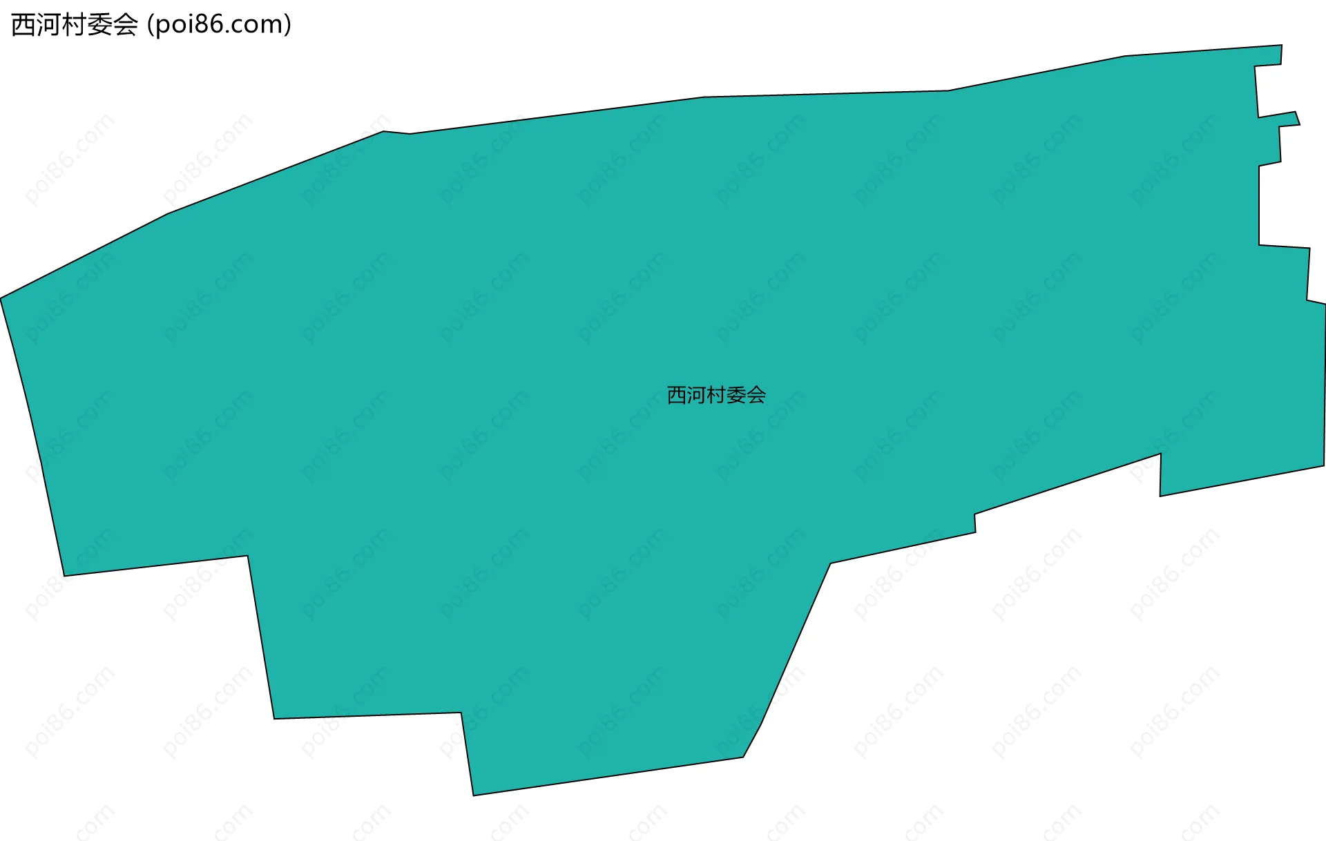 西河村委会边界地图
