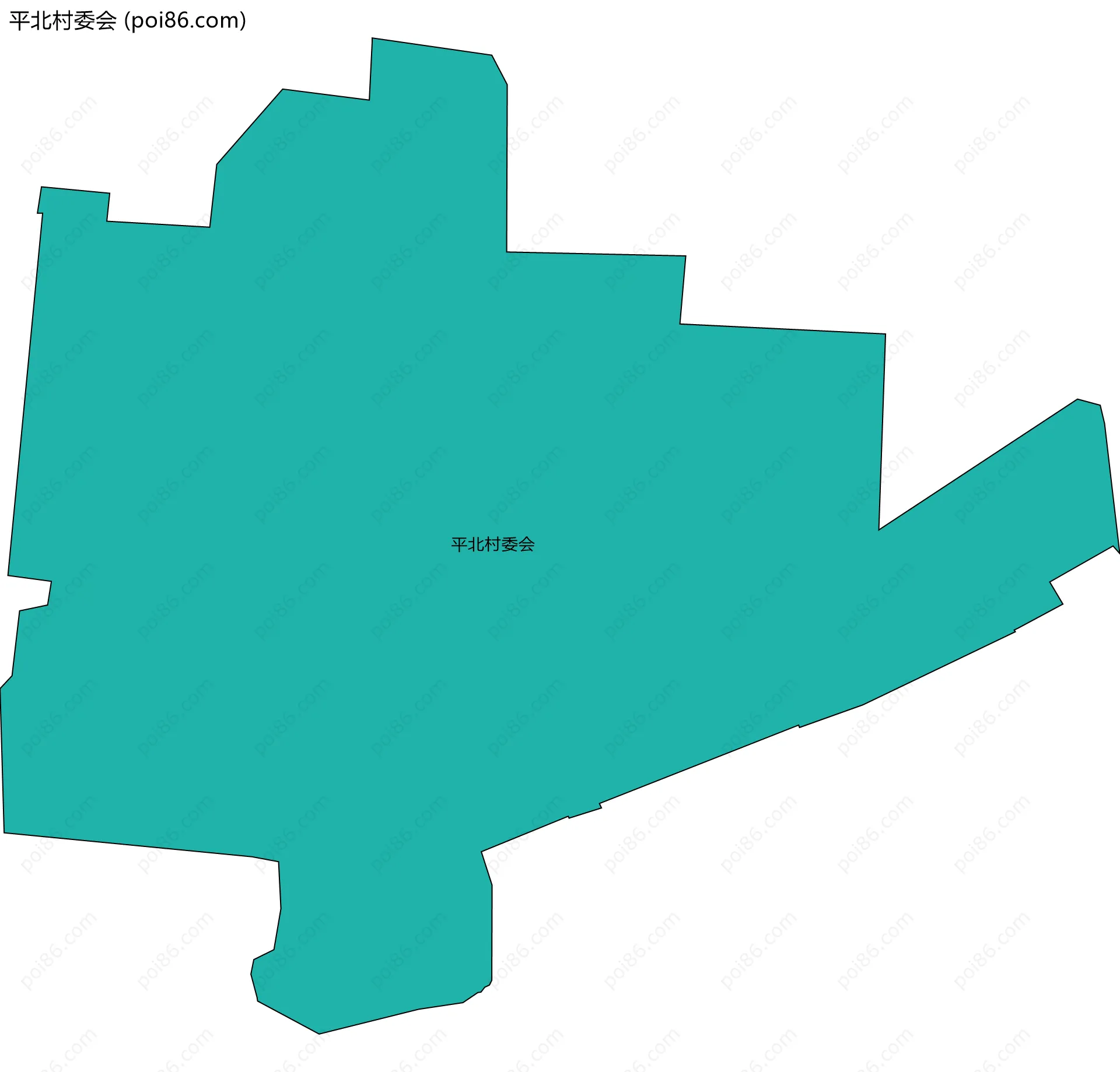 平北村委会边界地图