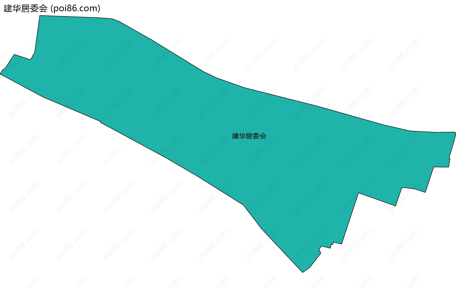 建华居委会边界地图