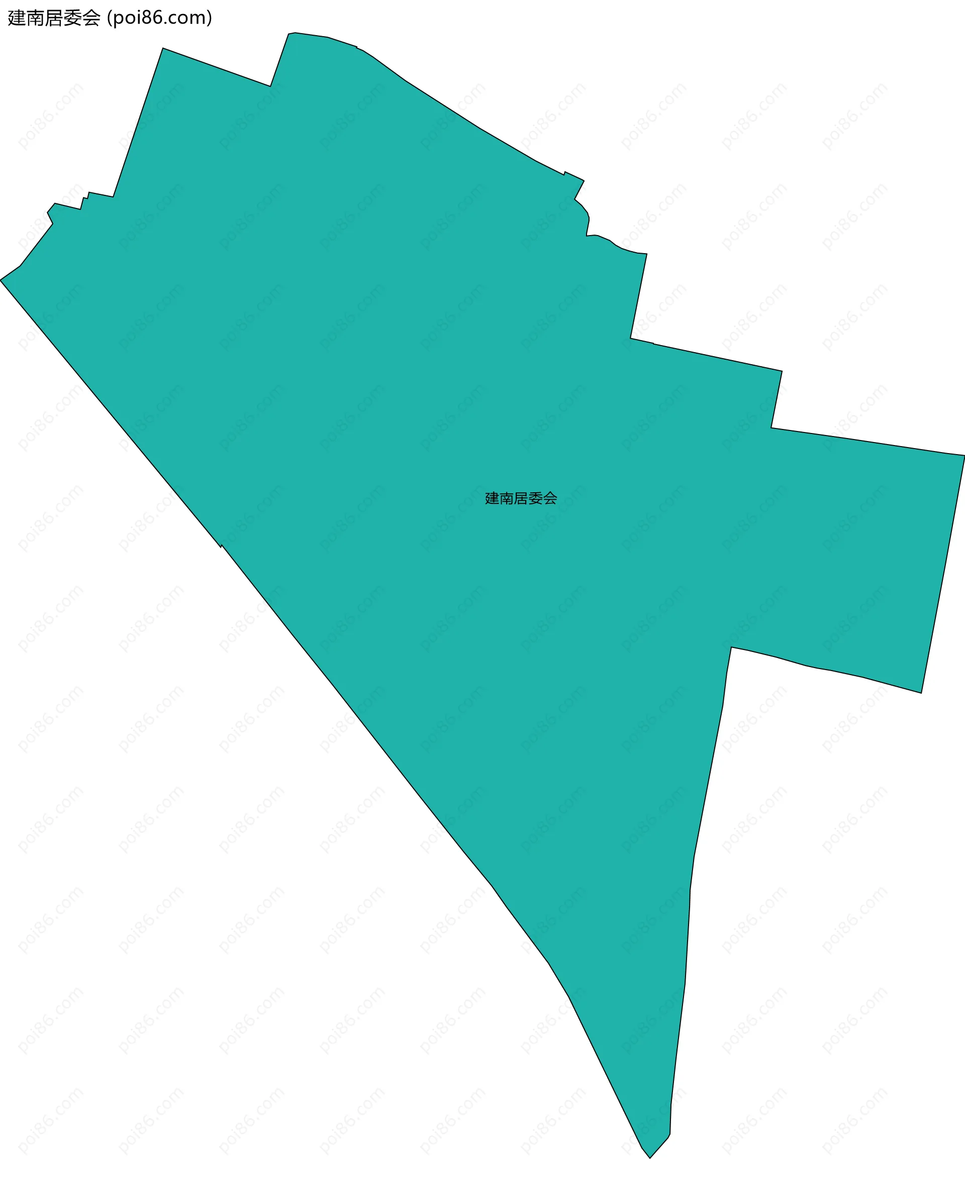 建南居委会边界地图