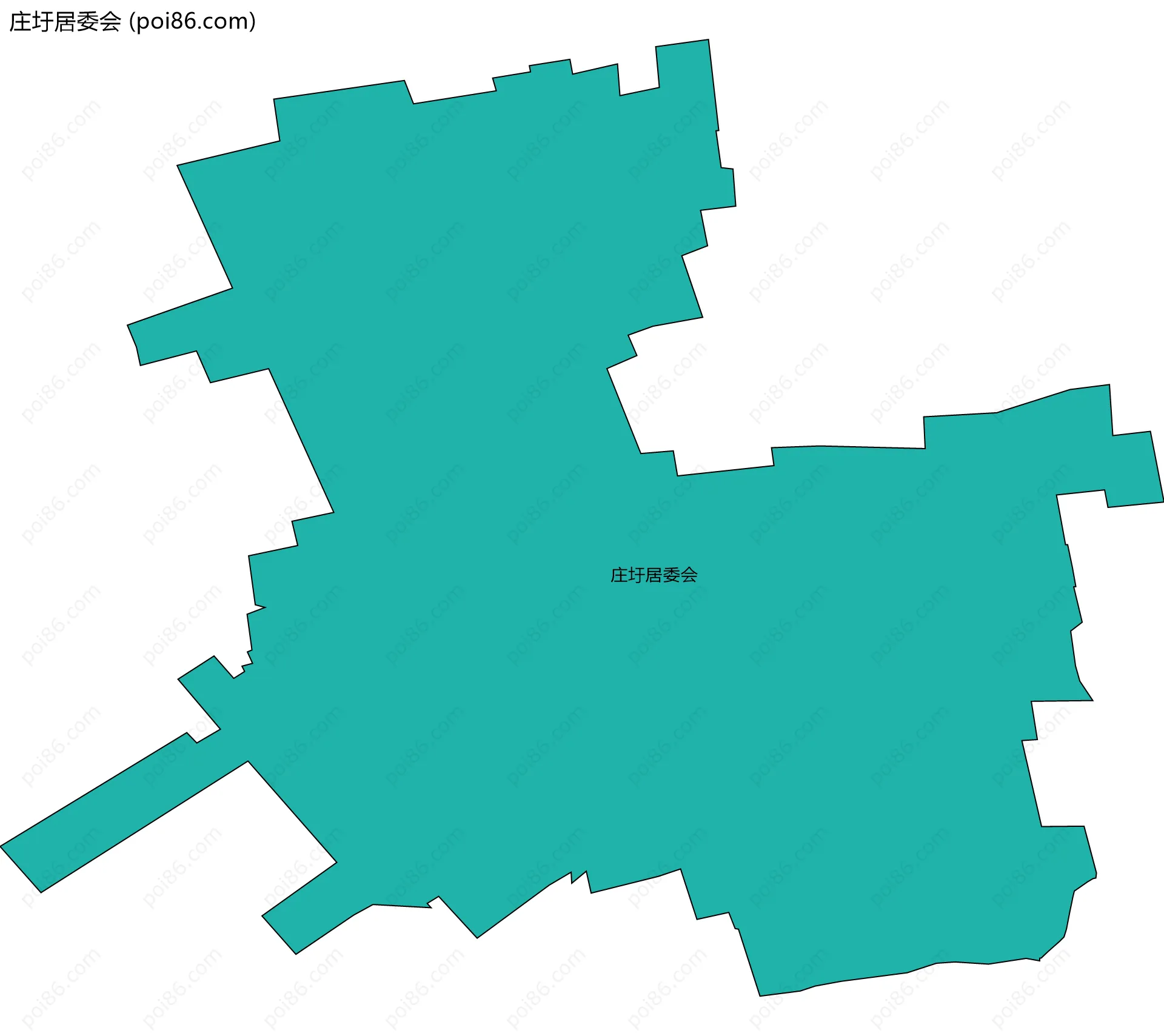 庄圩居委会边界地图