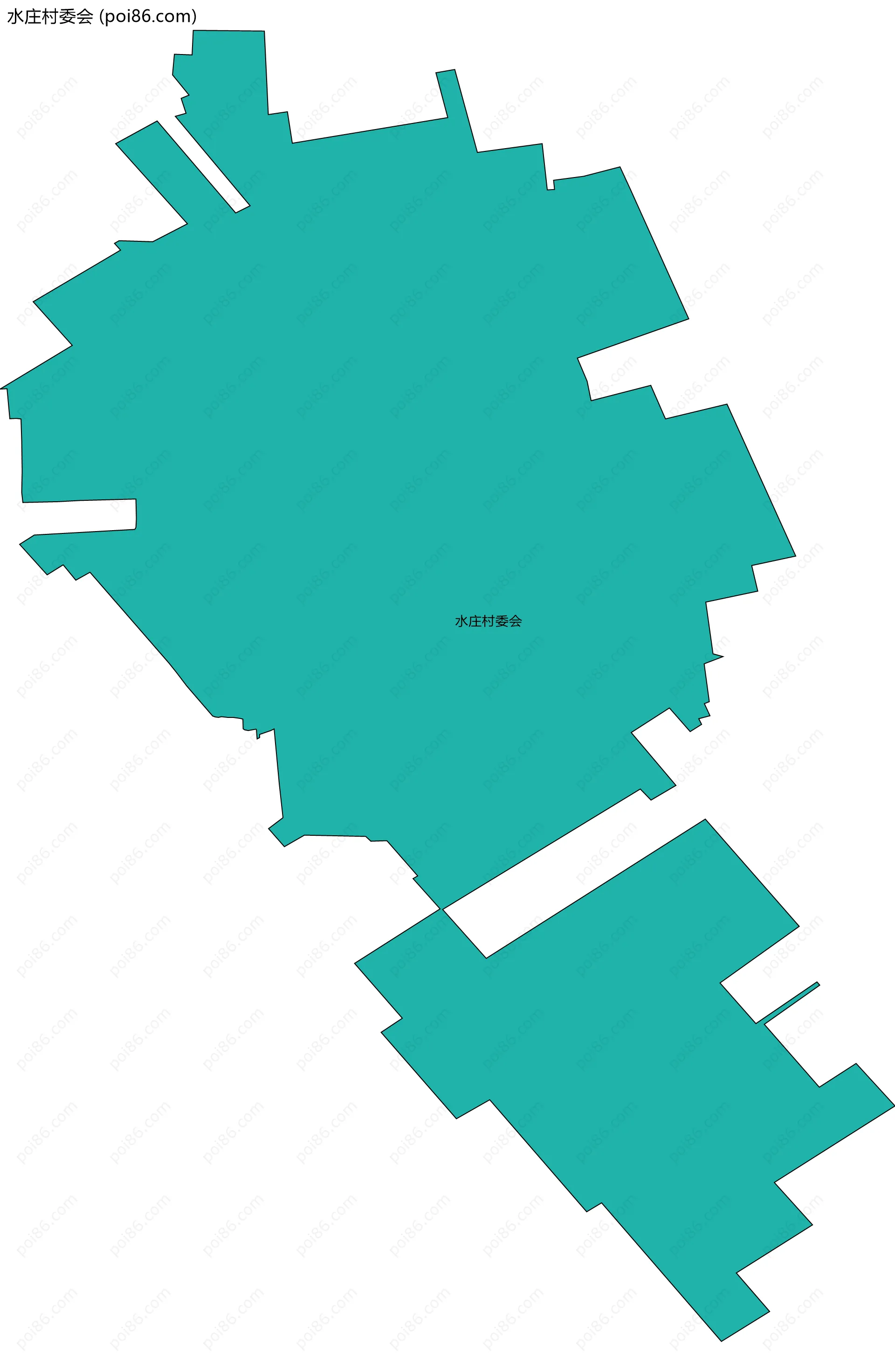 水庄村委会边界地图