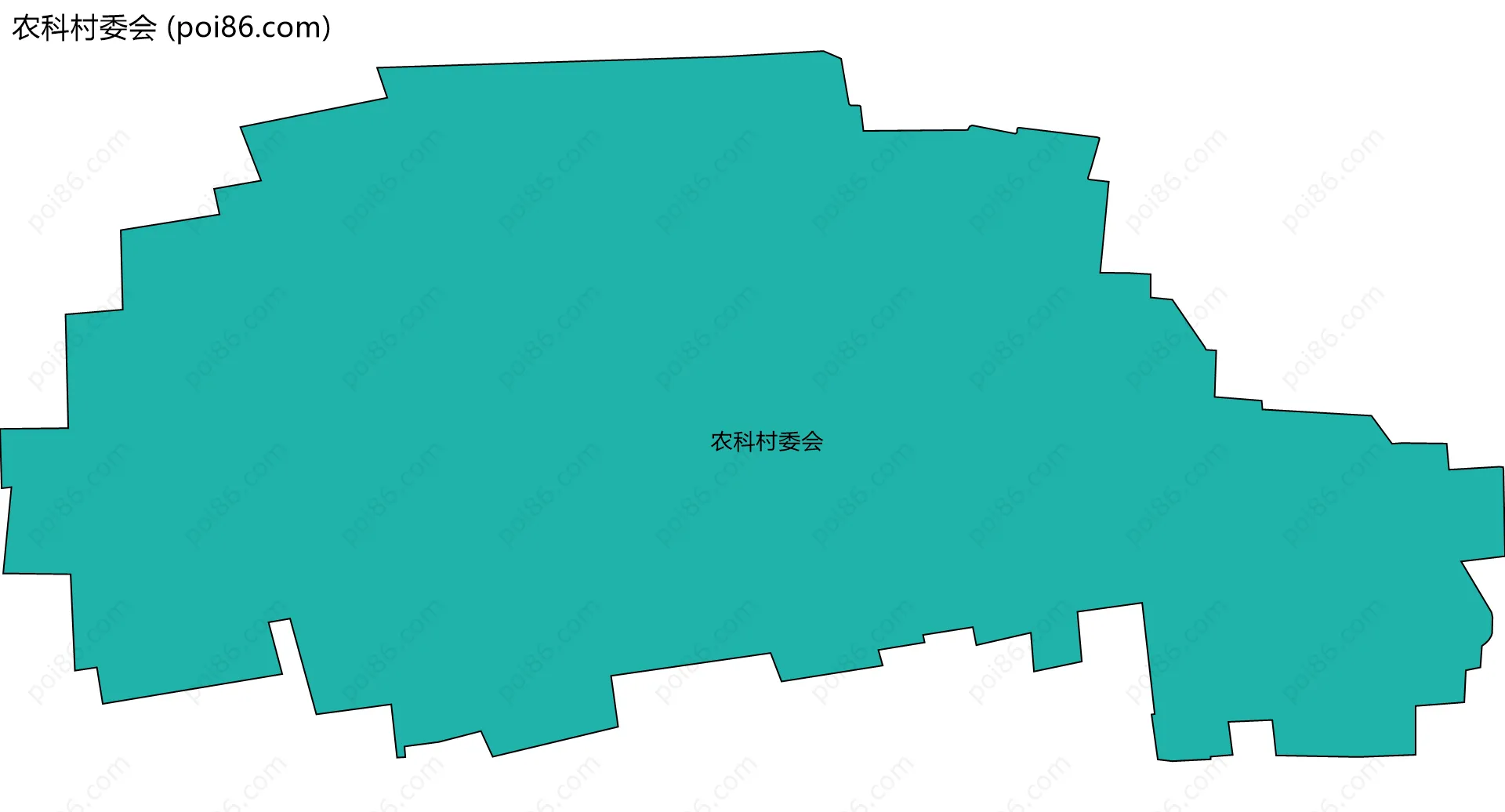 农科村委会边界地图