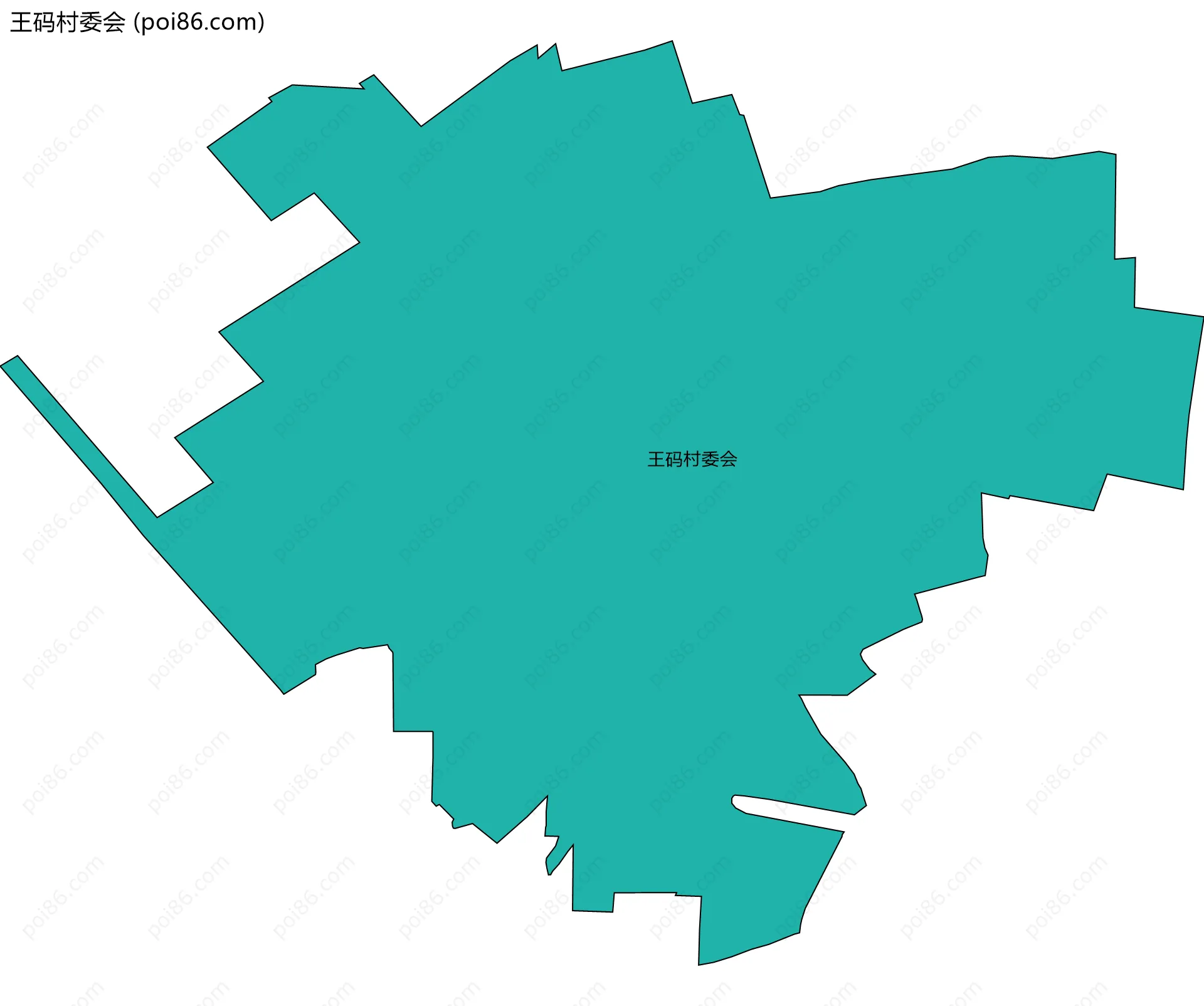 王码村委会边界地图
