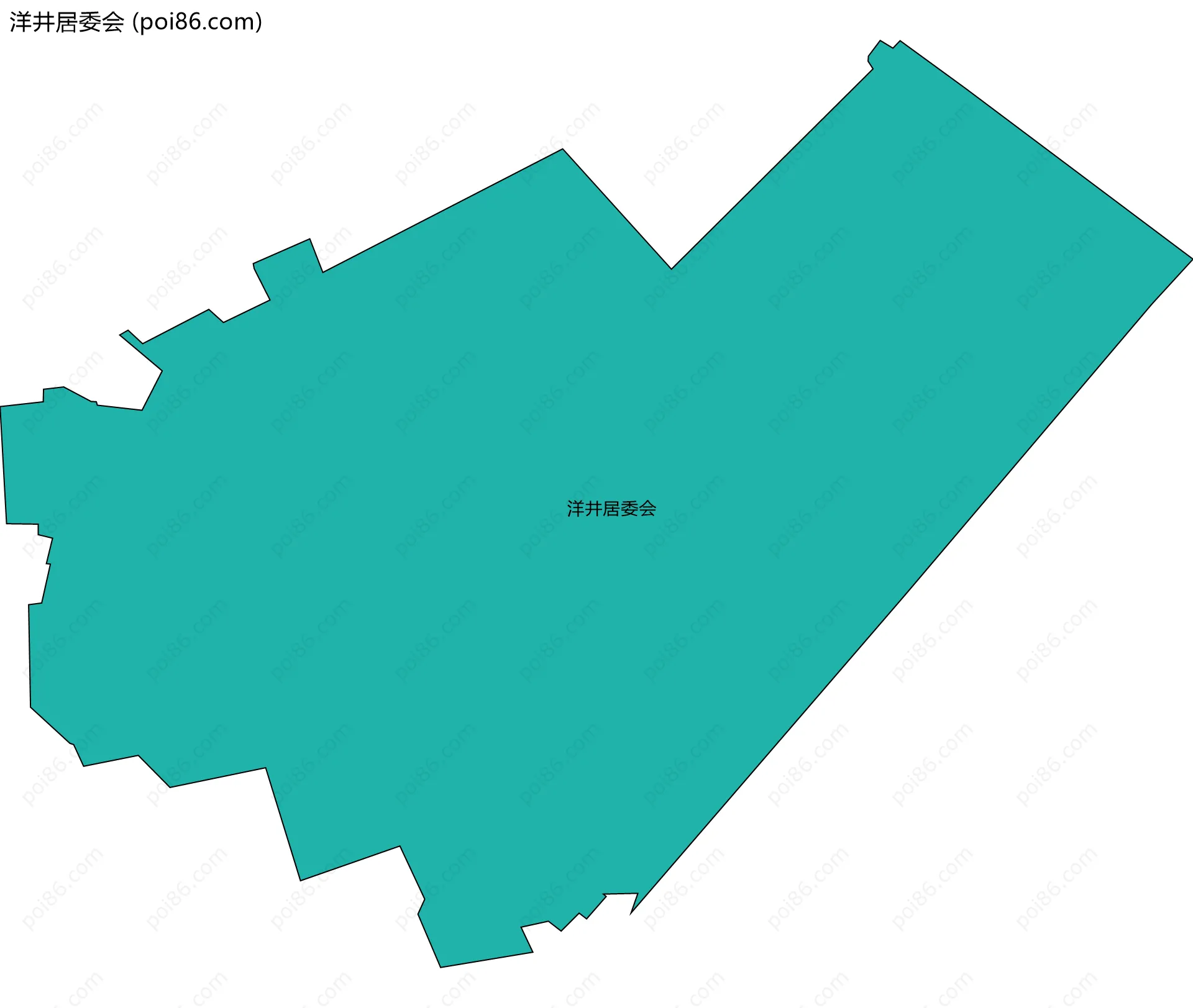 洋井居委会边界地图