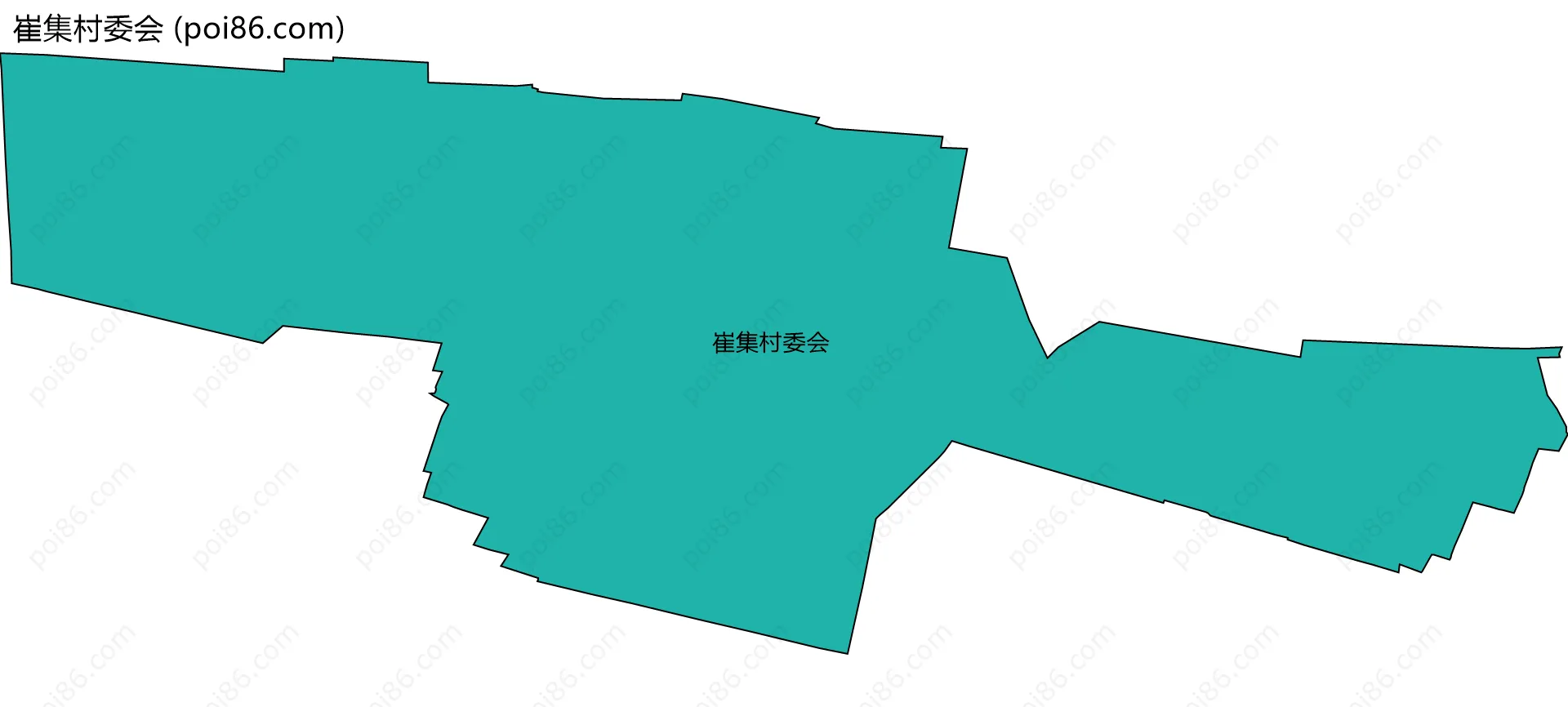 崔集村委会边界地图