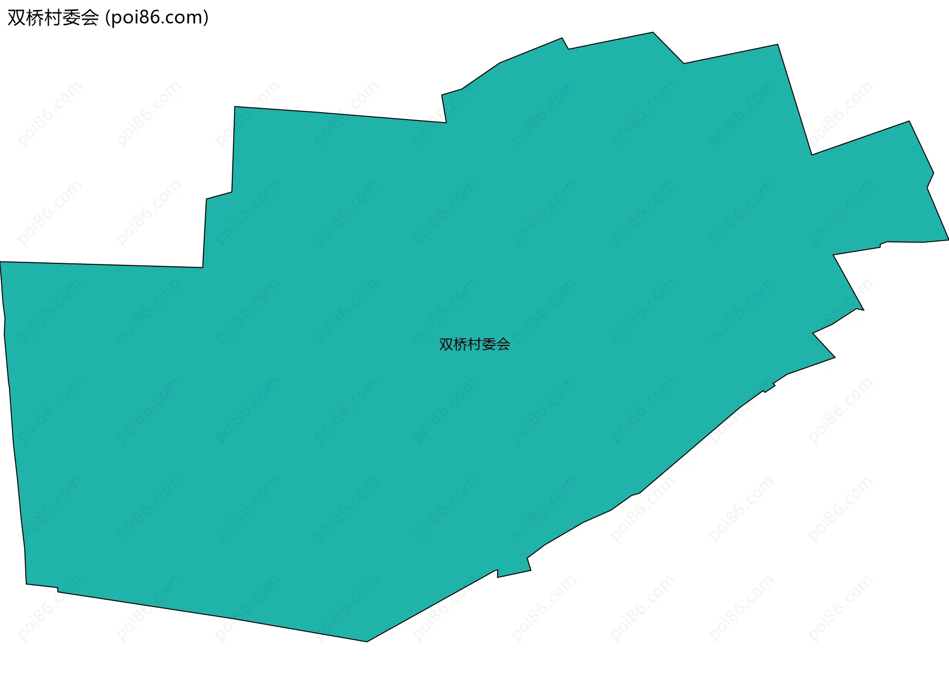 双桥村委会边界地图