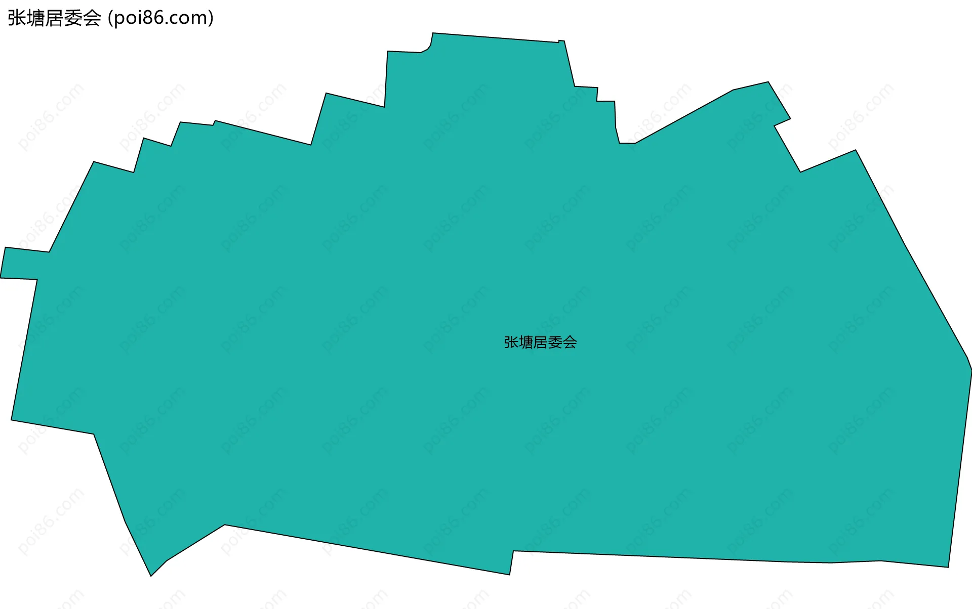 张塘居委会边界地图