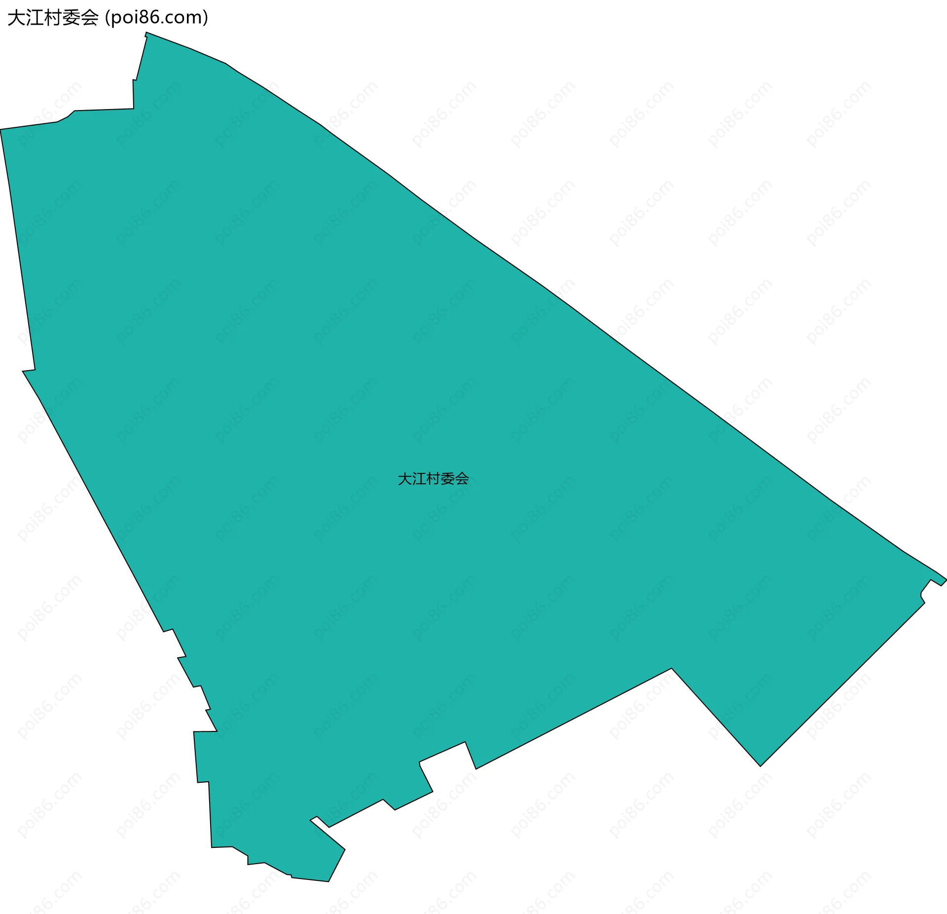 大江村委会边界地图