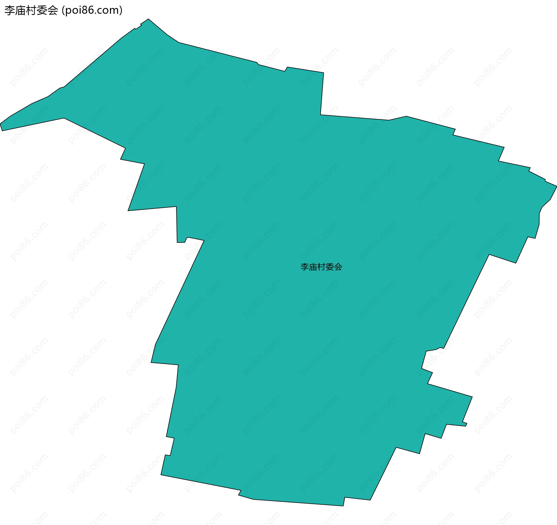 李庙村委会边界地图