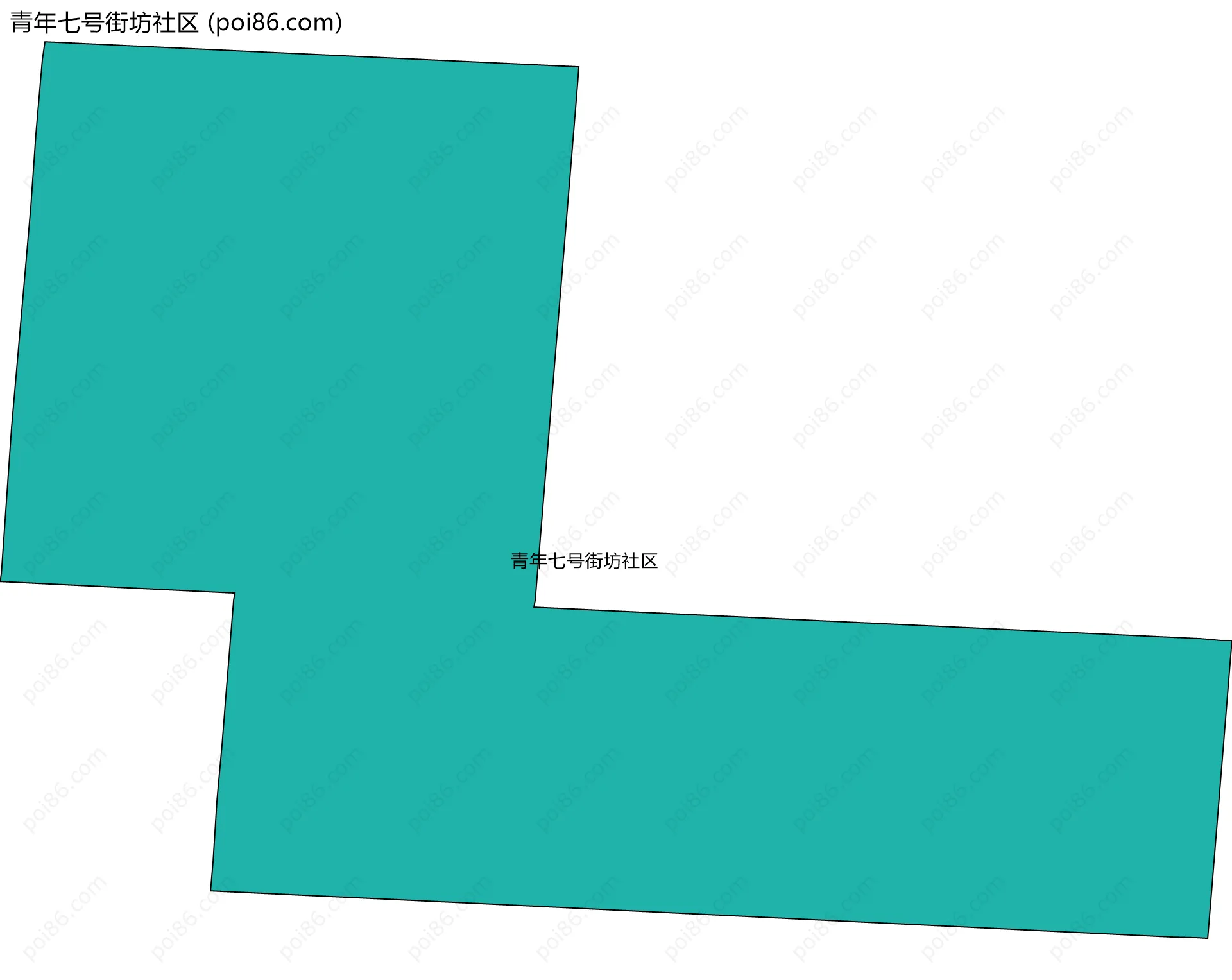 青年七号街坊社区边界地图