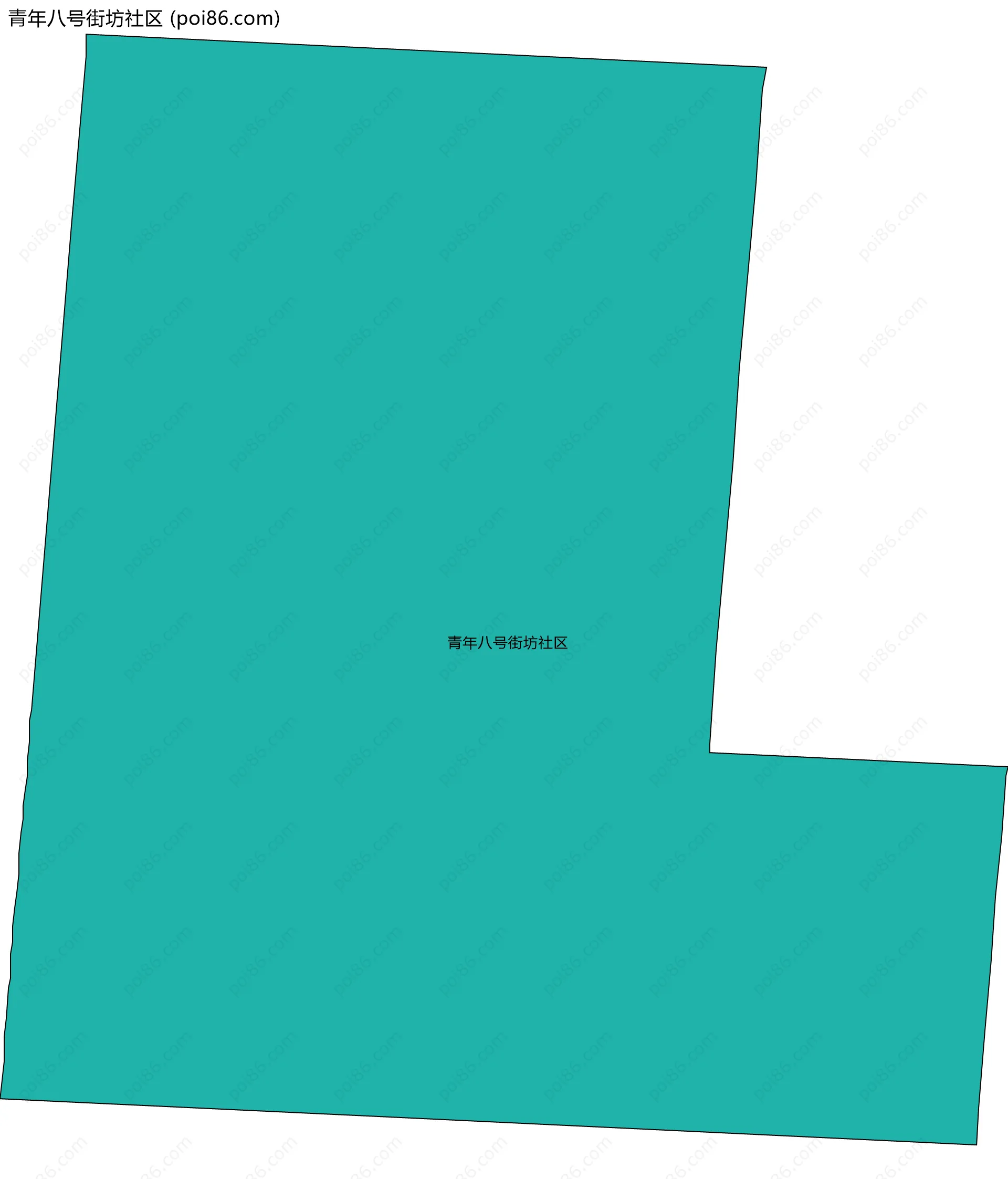 青年八号街坊社区边界地图