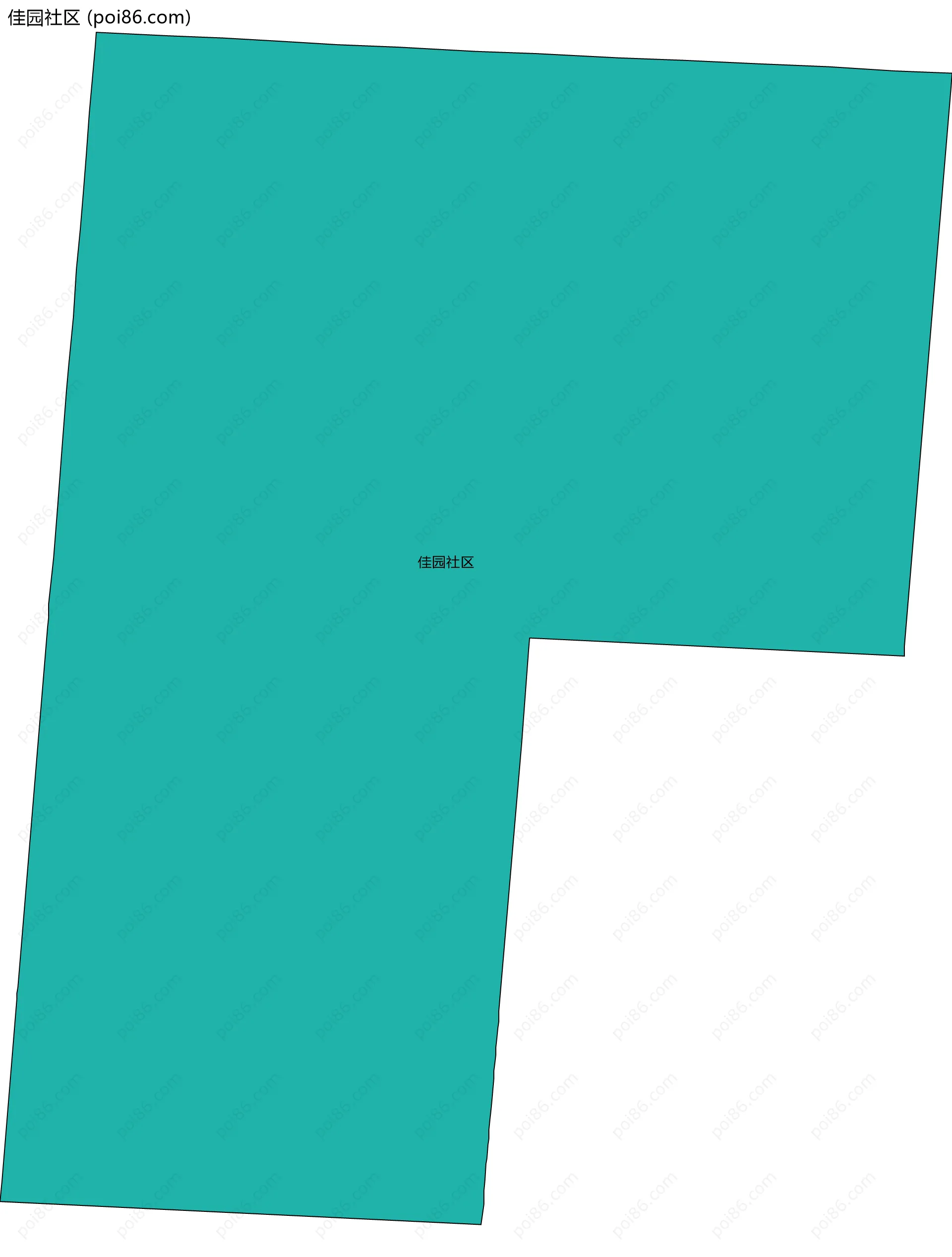 佳园社区边界地图