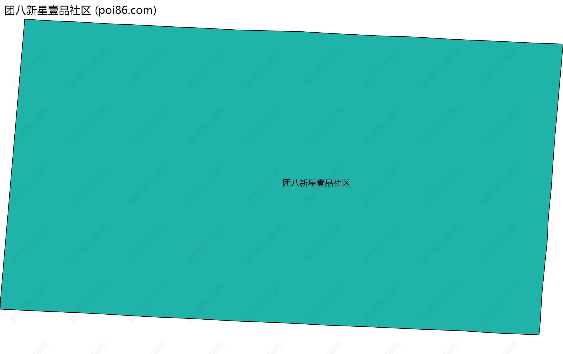 团八新星壹品社区边界地图