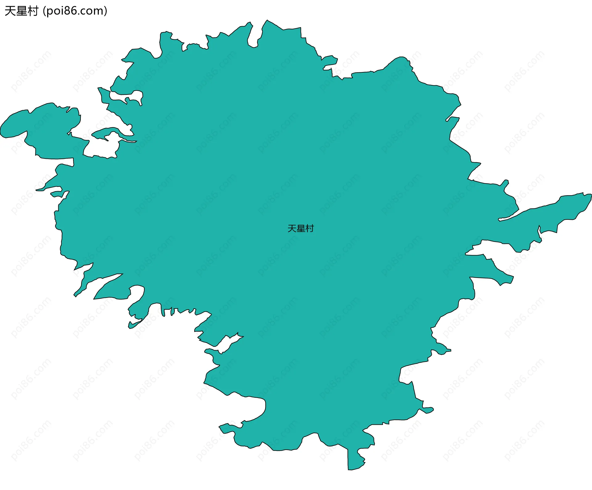 天星村边界地图