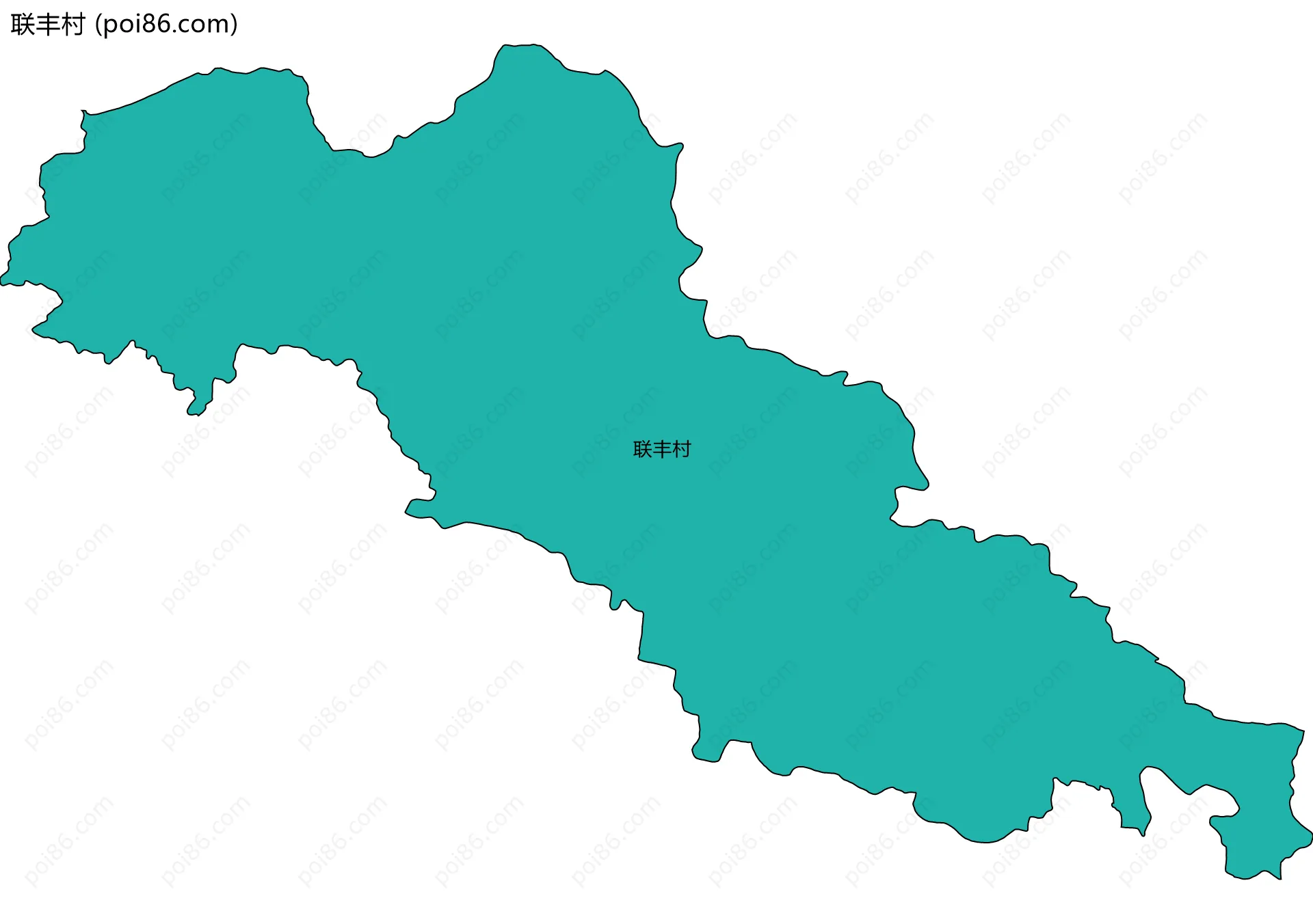 联丰村边界地图