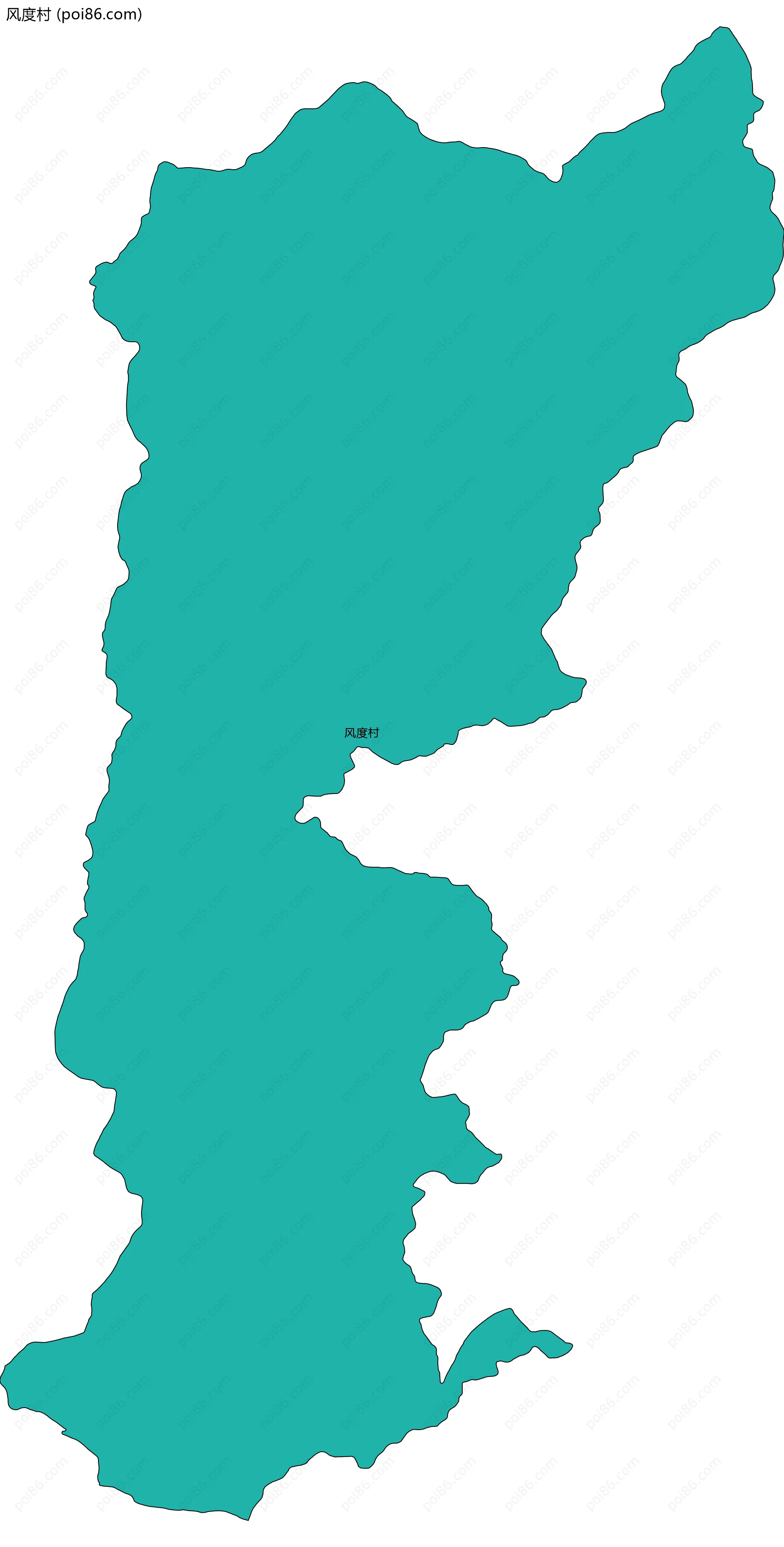 风度村边界地图