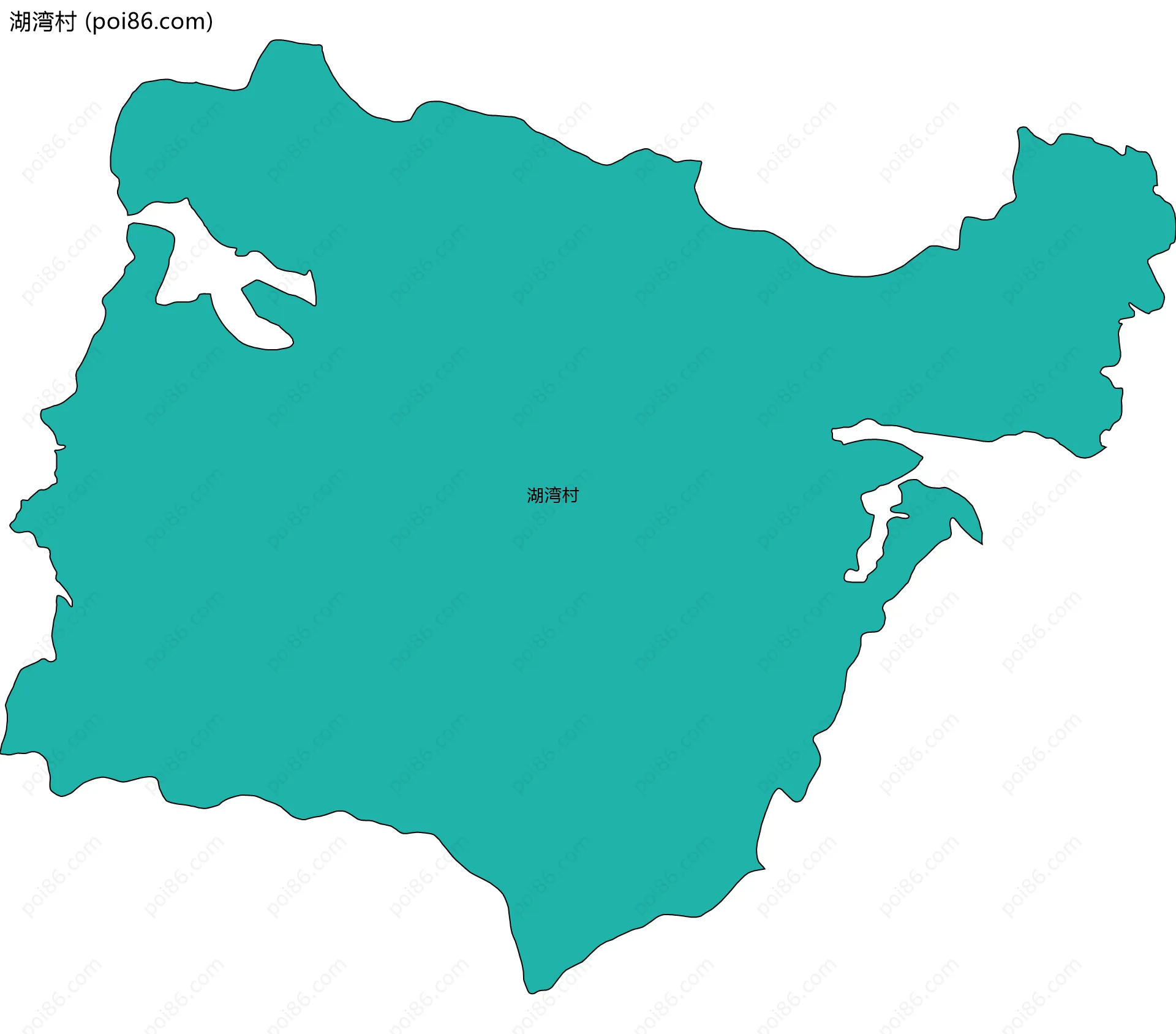 湖湾村边界地图