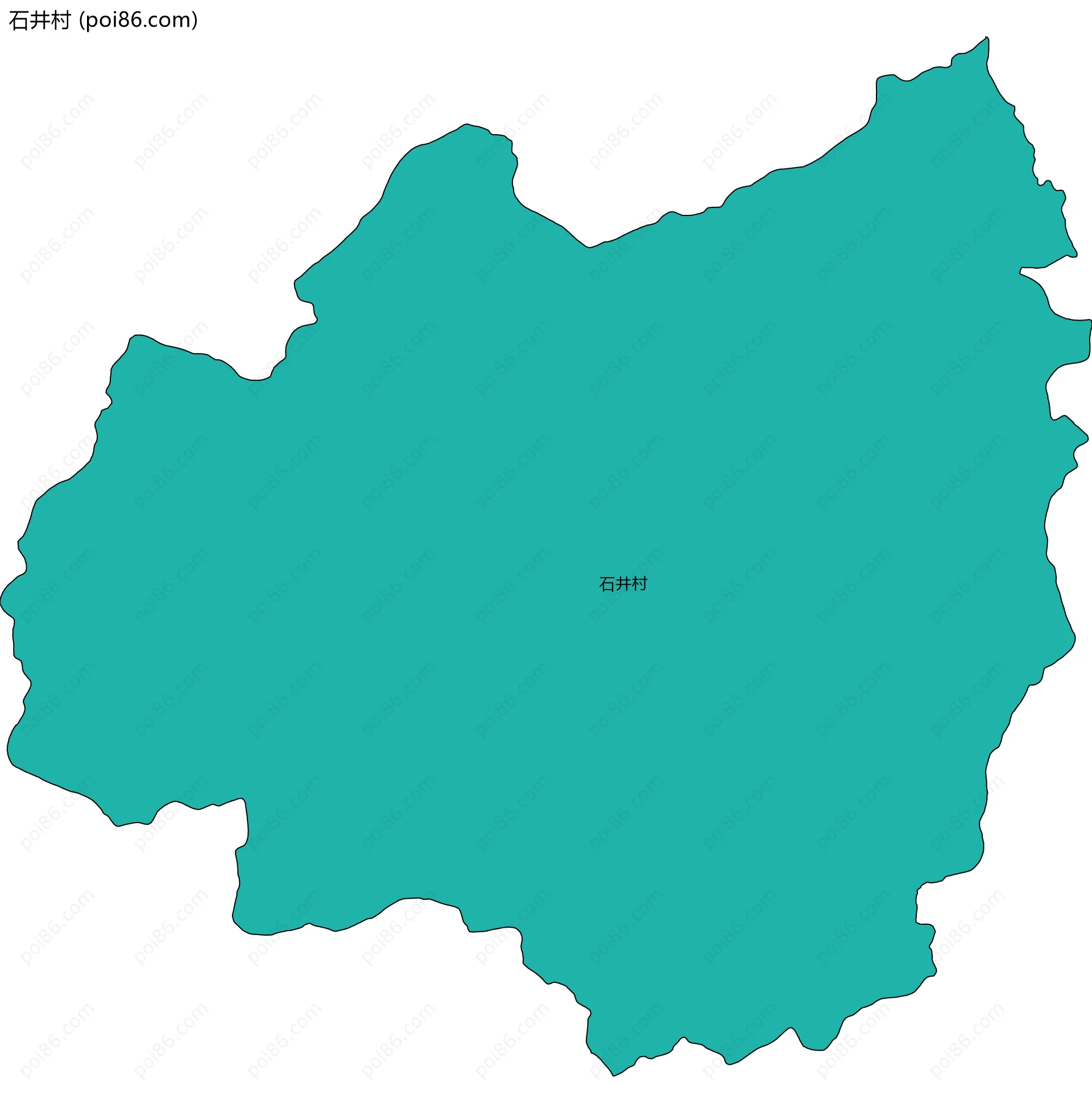 石井村边界地图