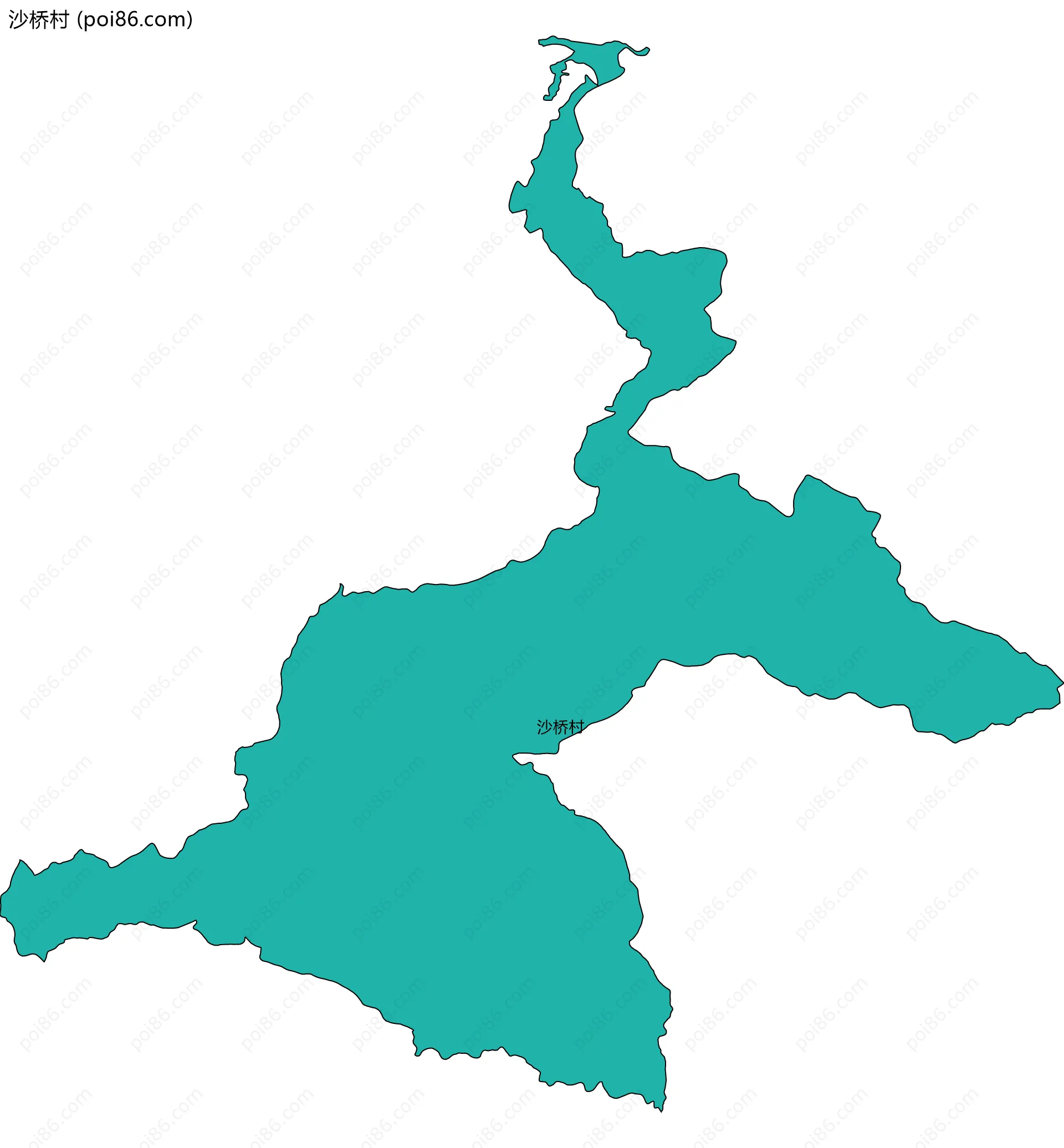 沙桥村边界地图