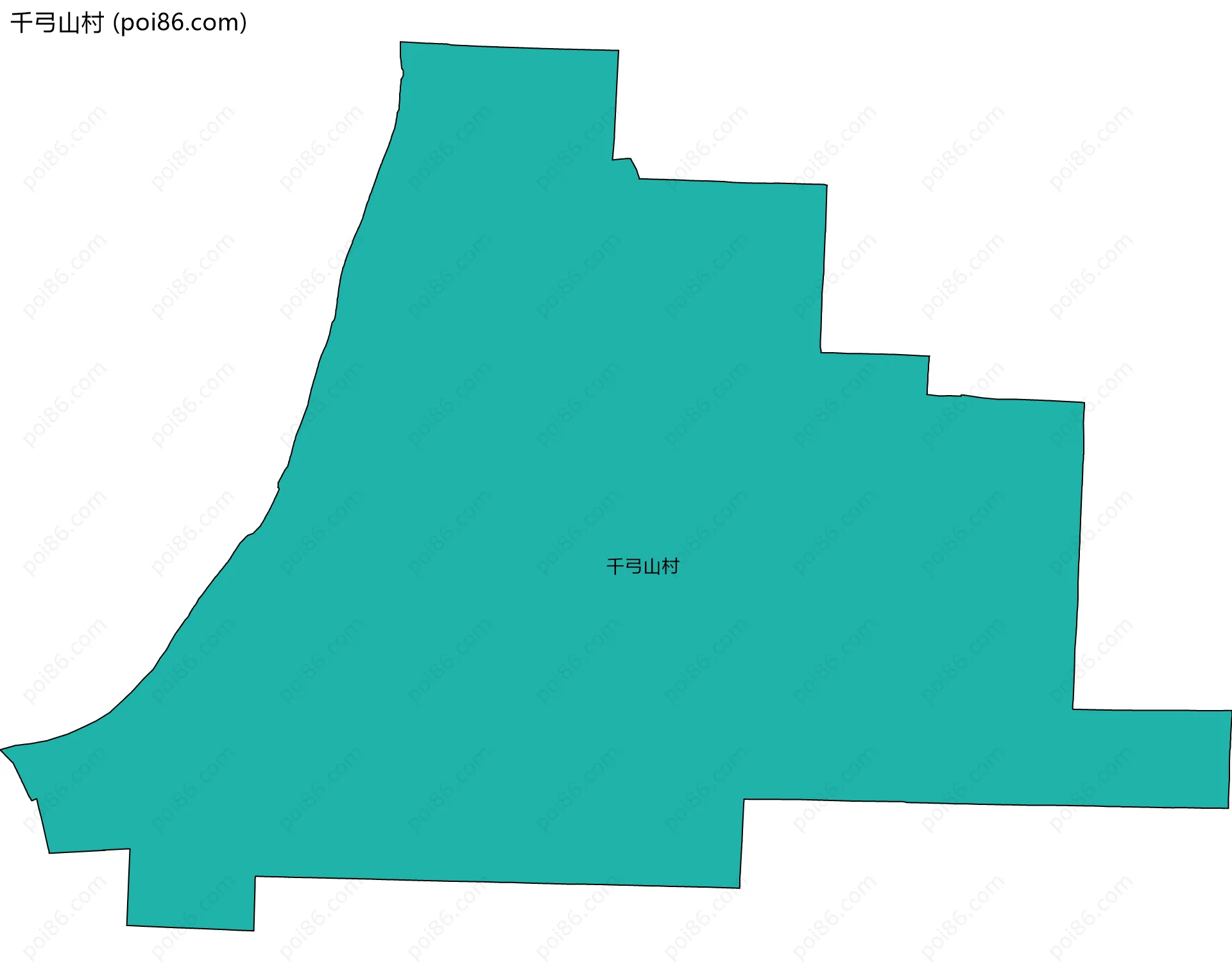 千弓山村边界地图