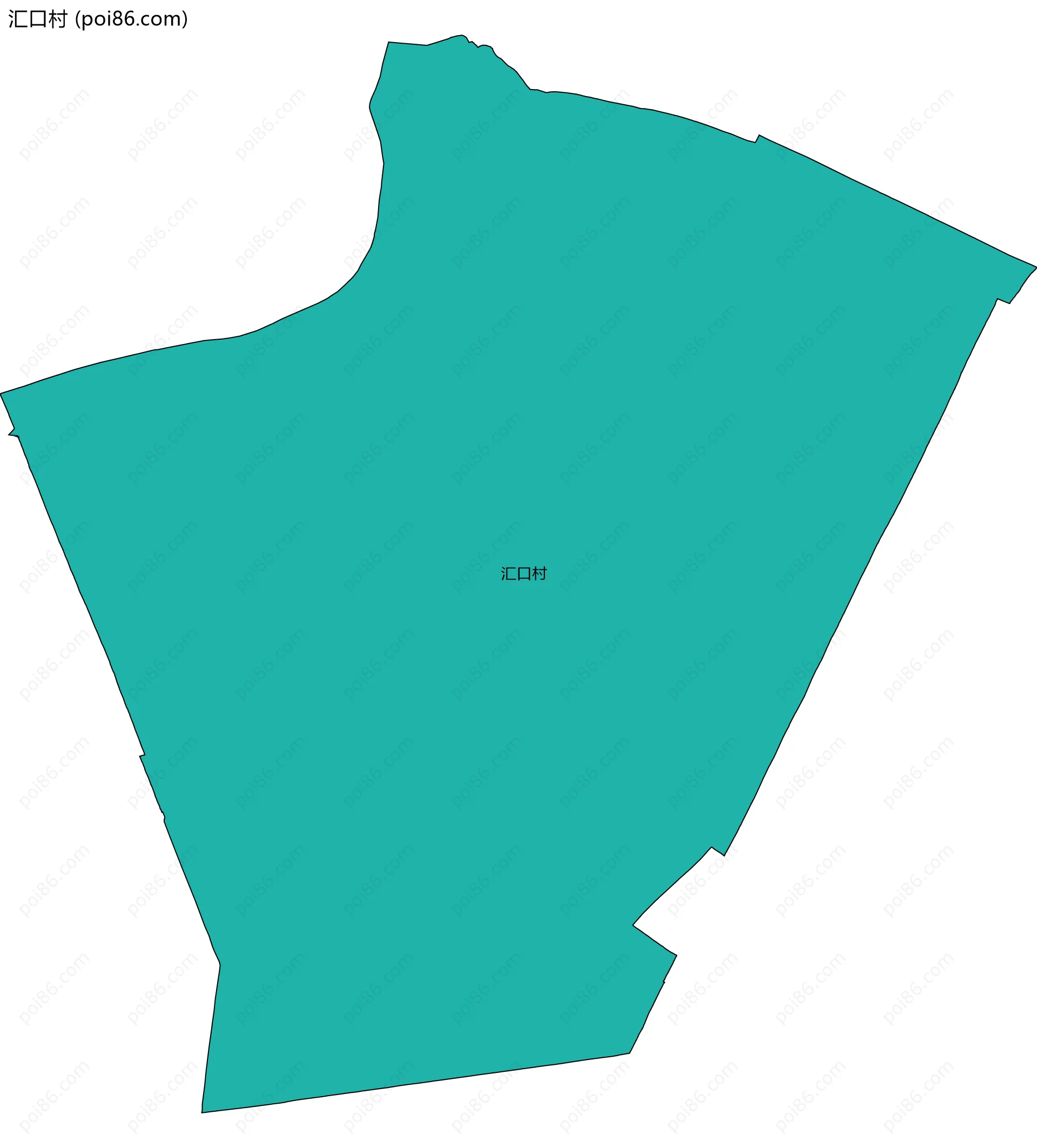 汇口村边界地图