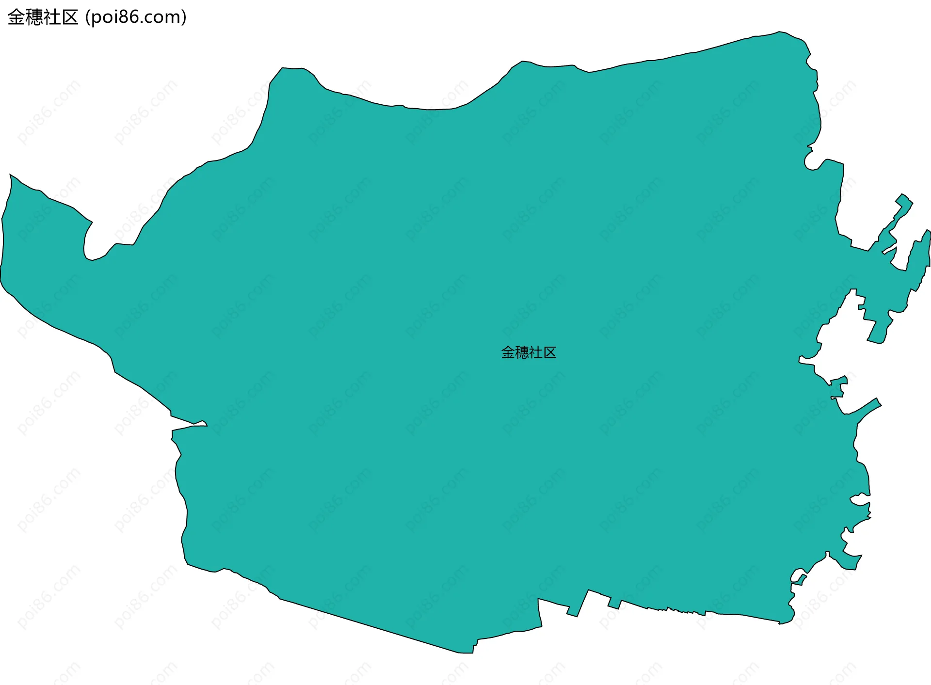 金穗社区边界地图