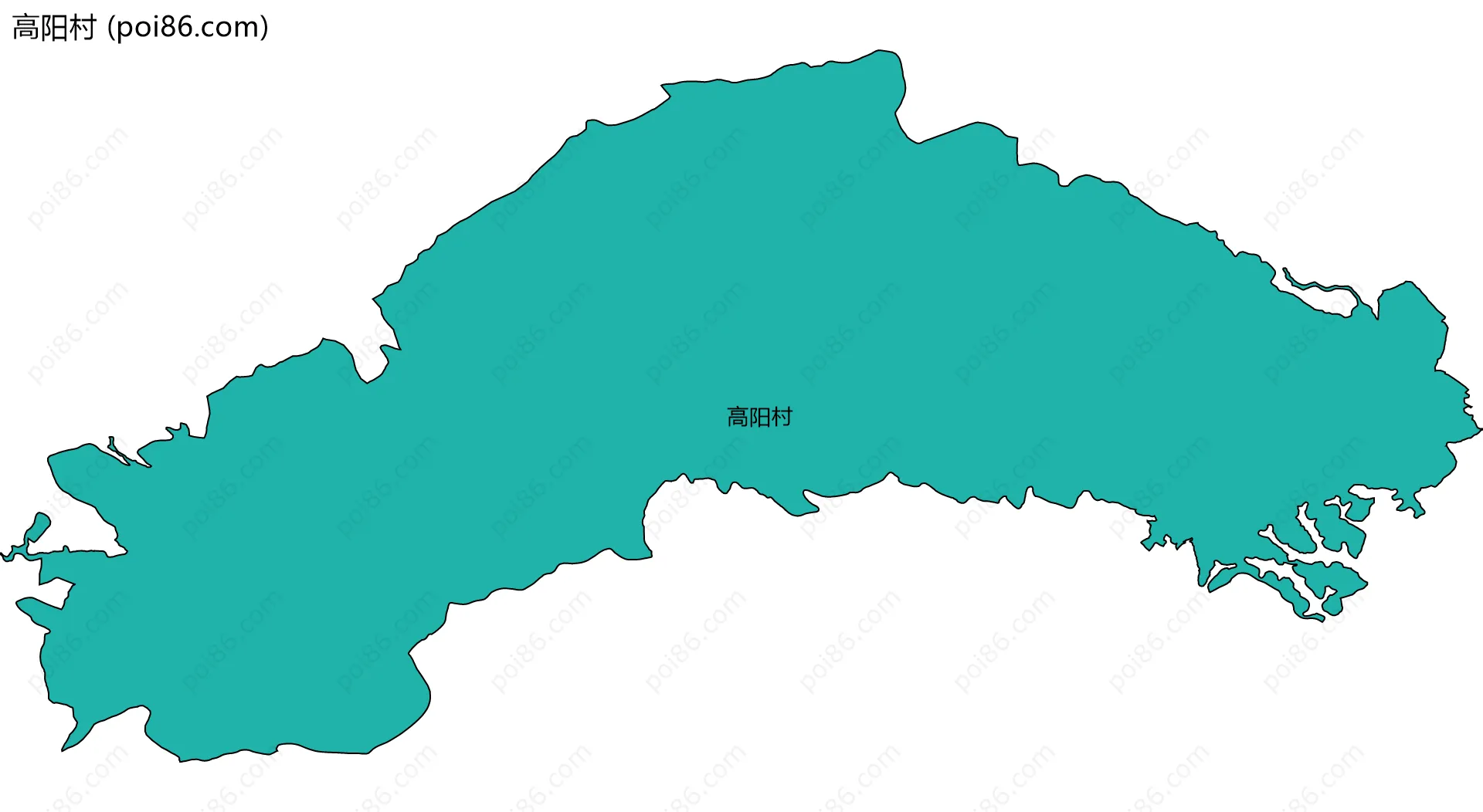 高阳村边界地图