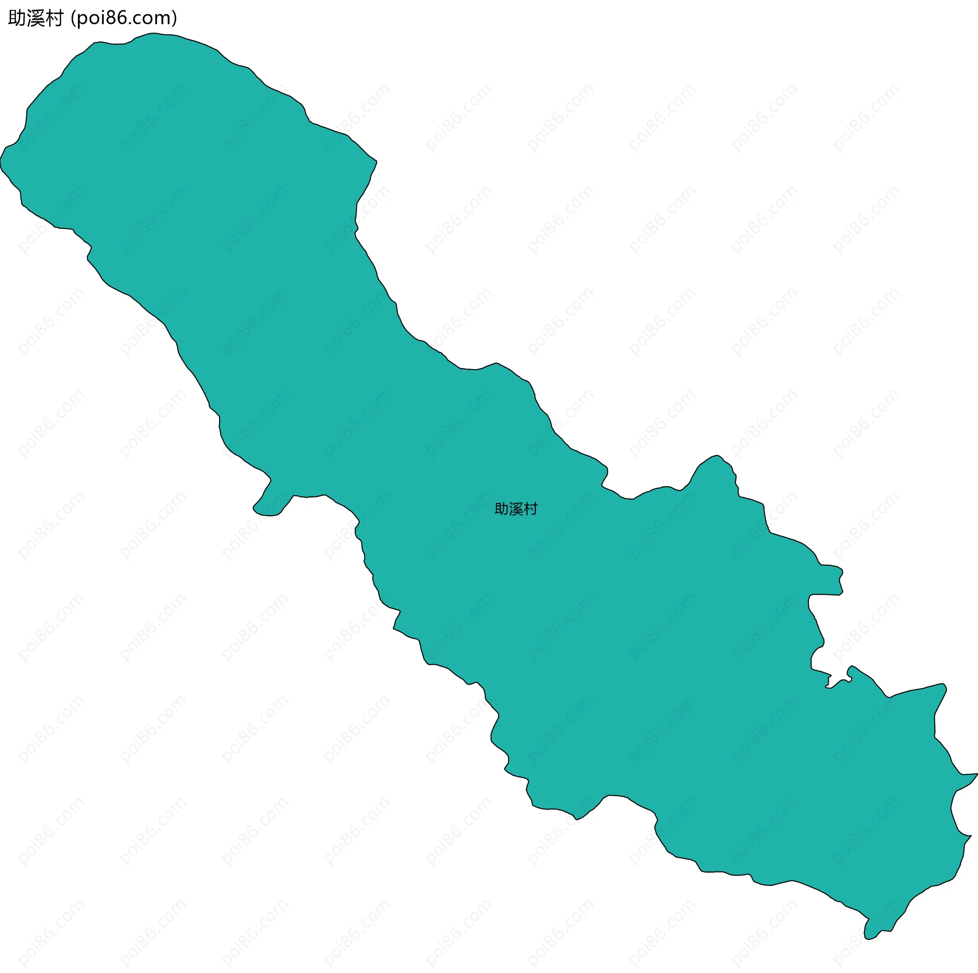 助溪村边界地图