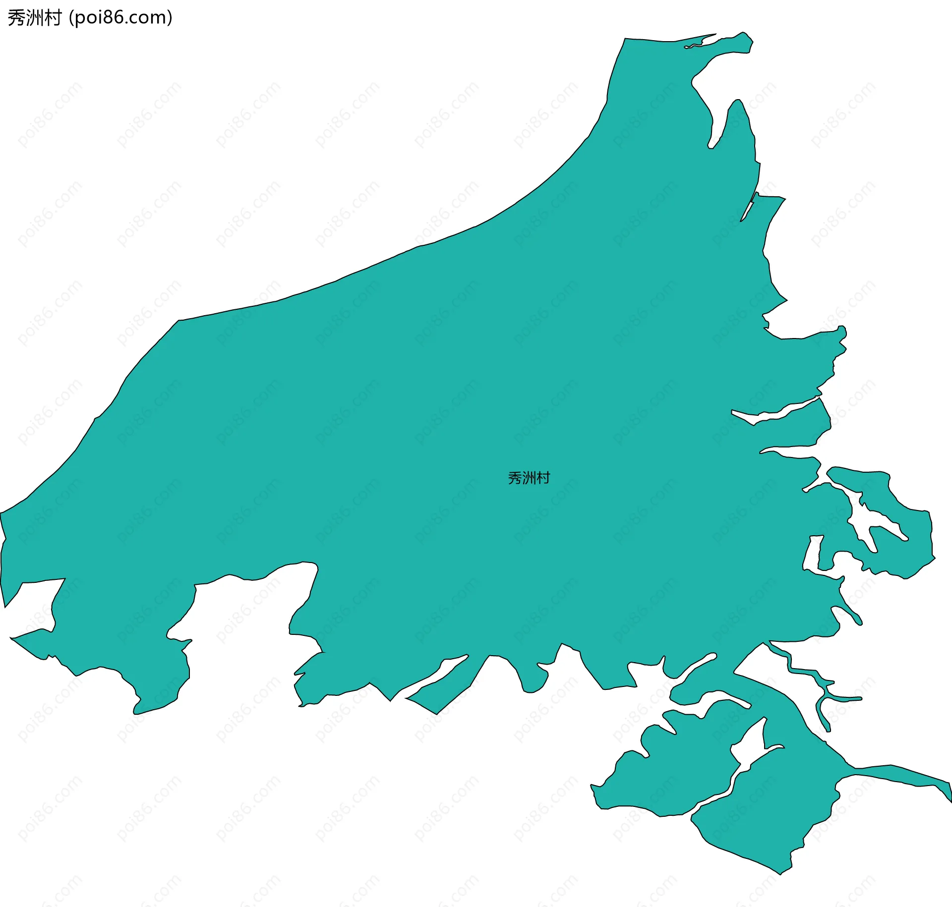 秀洲村边界地图