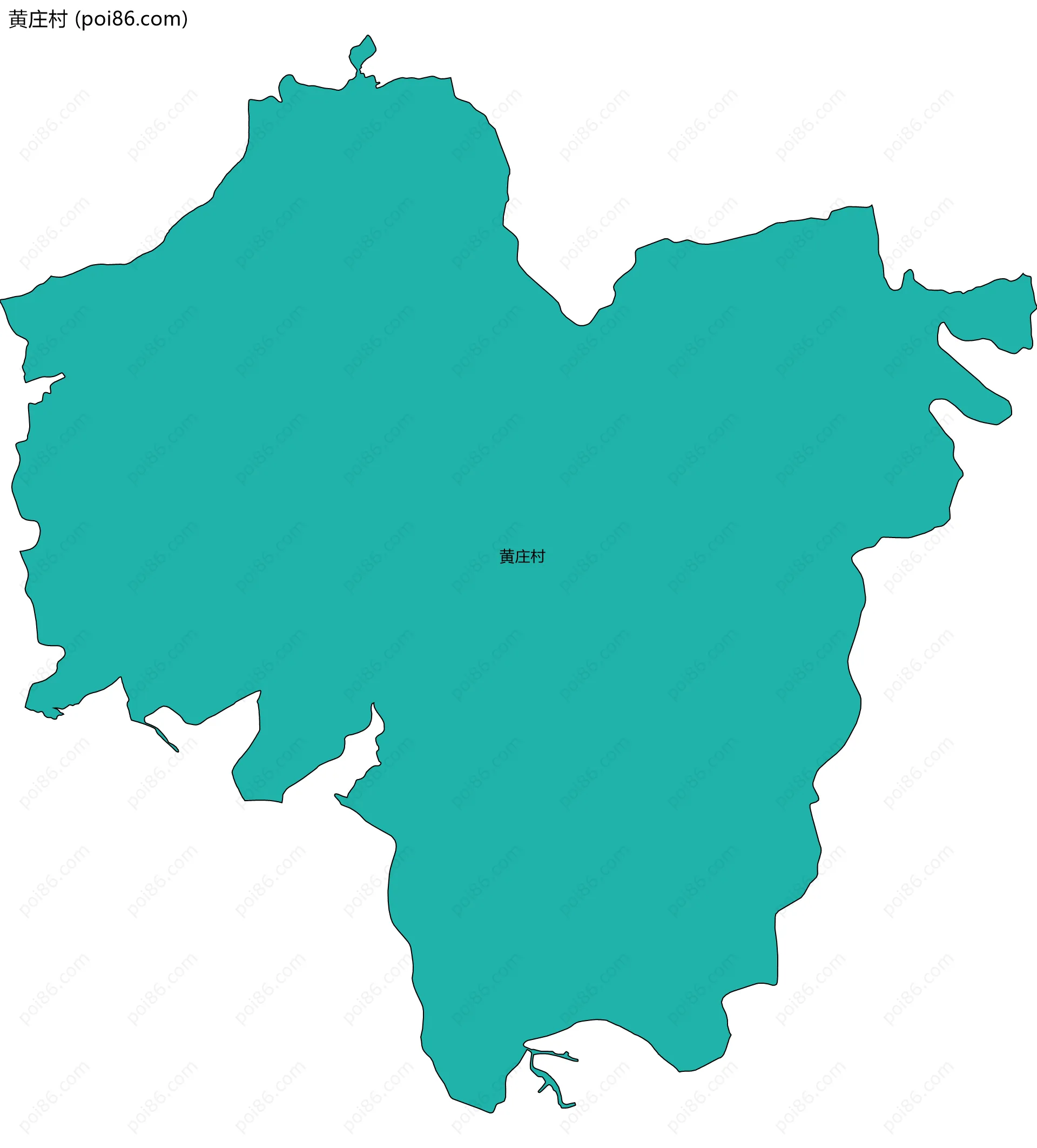 黄庄村边界地图