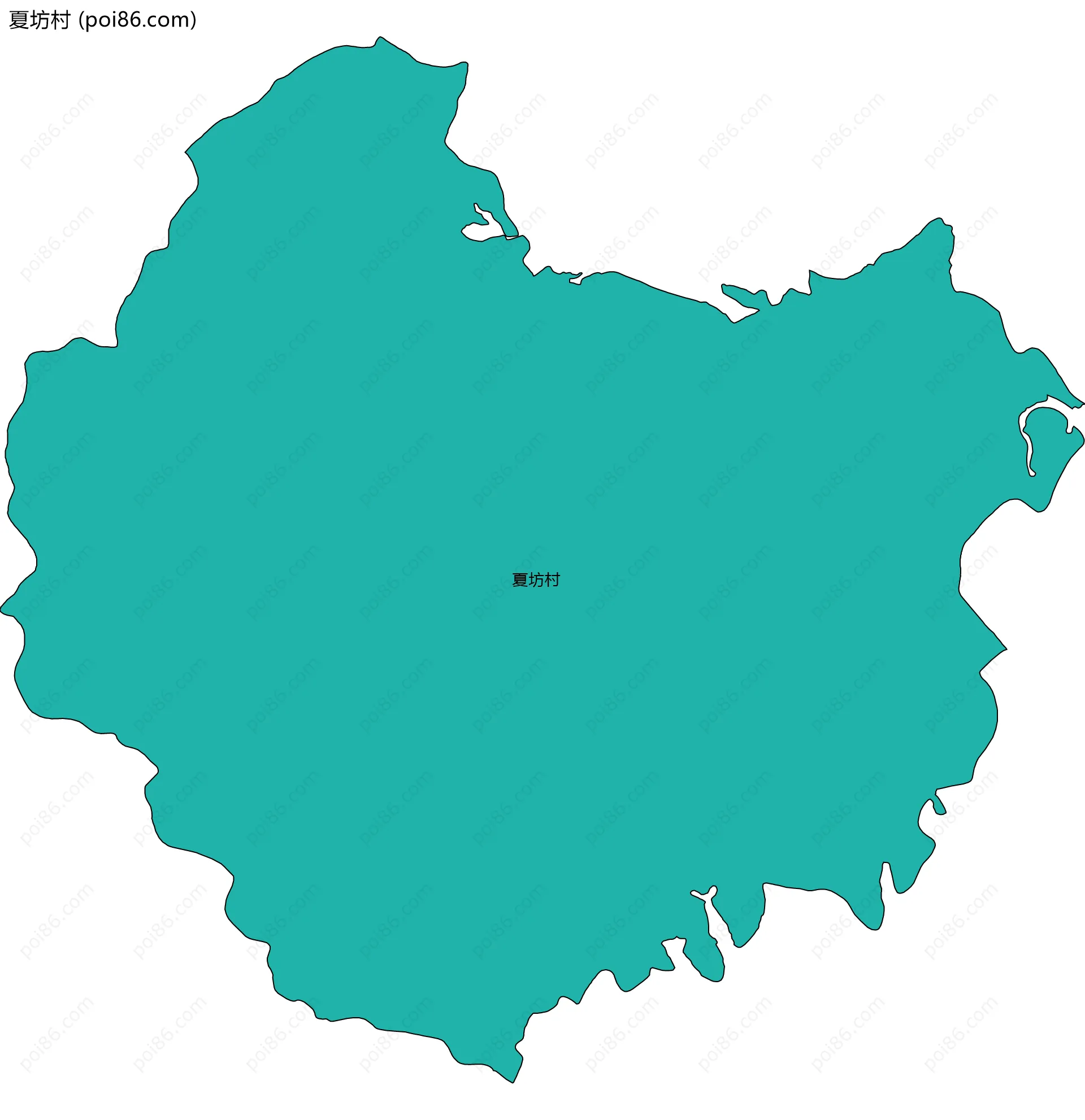 夏坊村边界地图