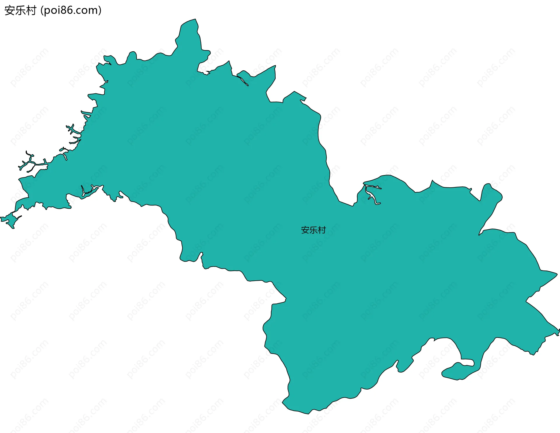 安乐村边界地图
