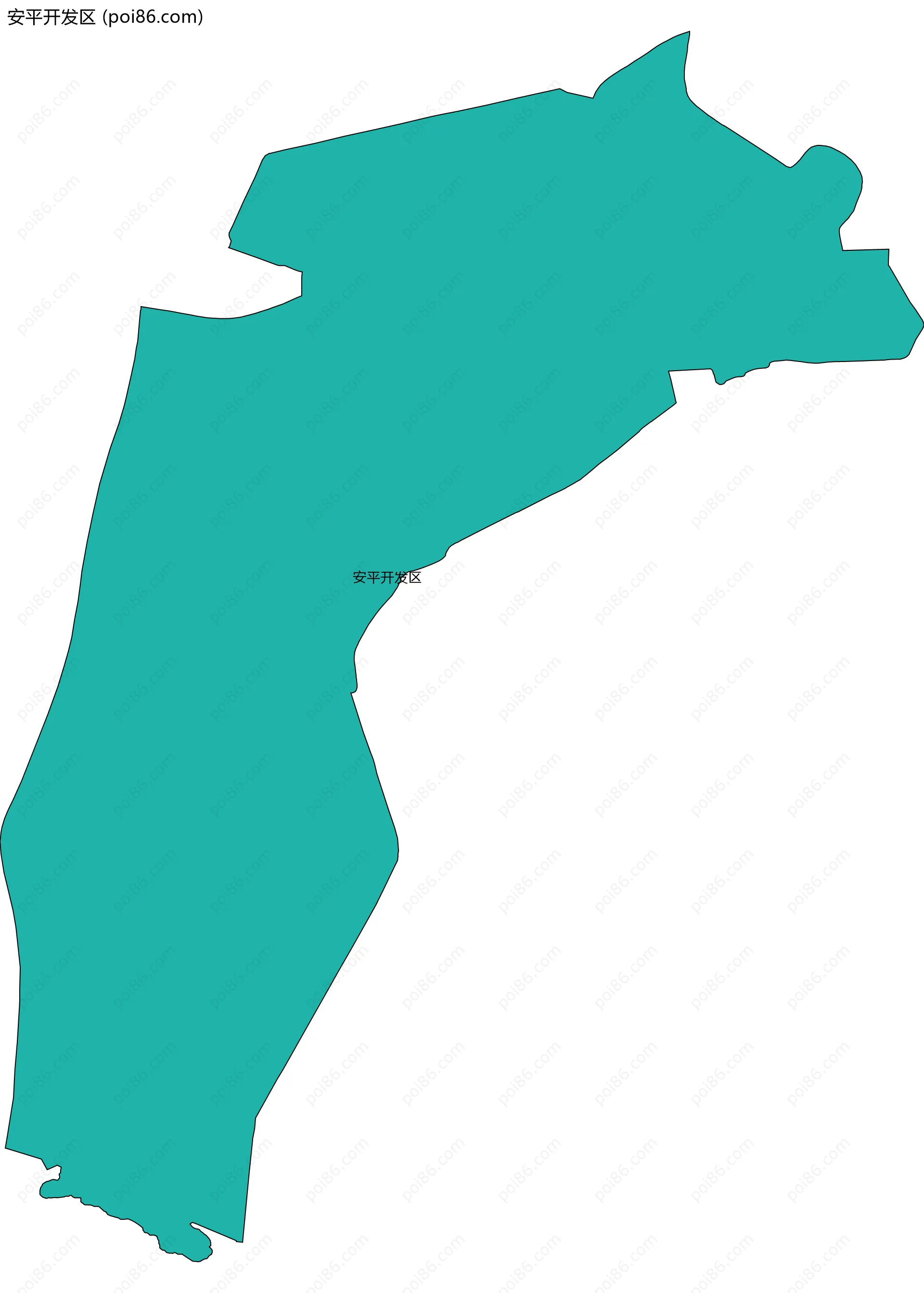 安平开发区边界地图