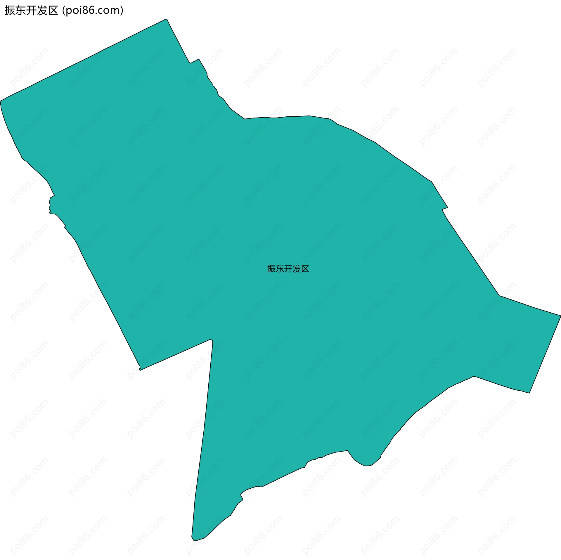 振东开发区边界地图