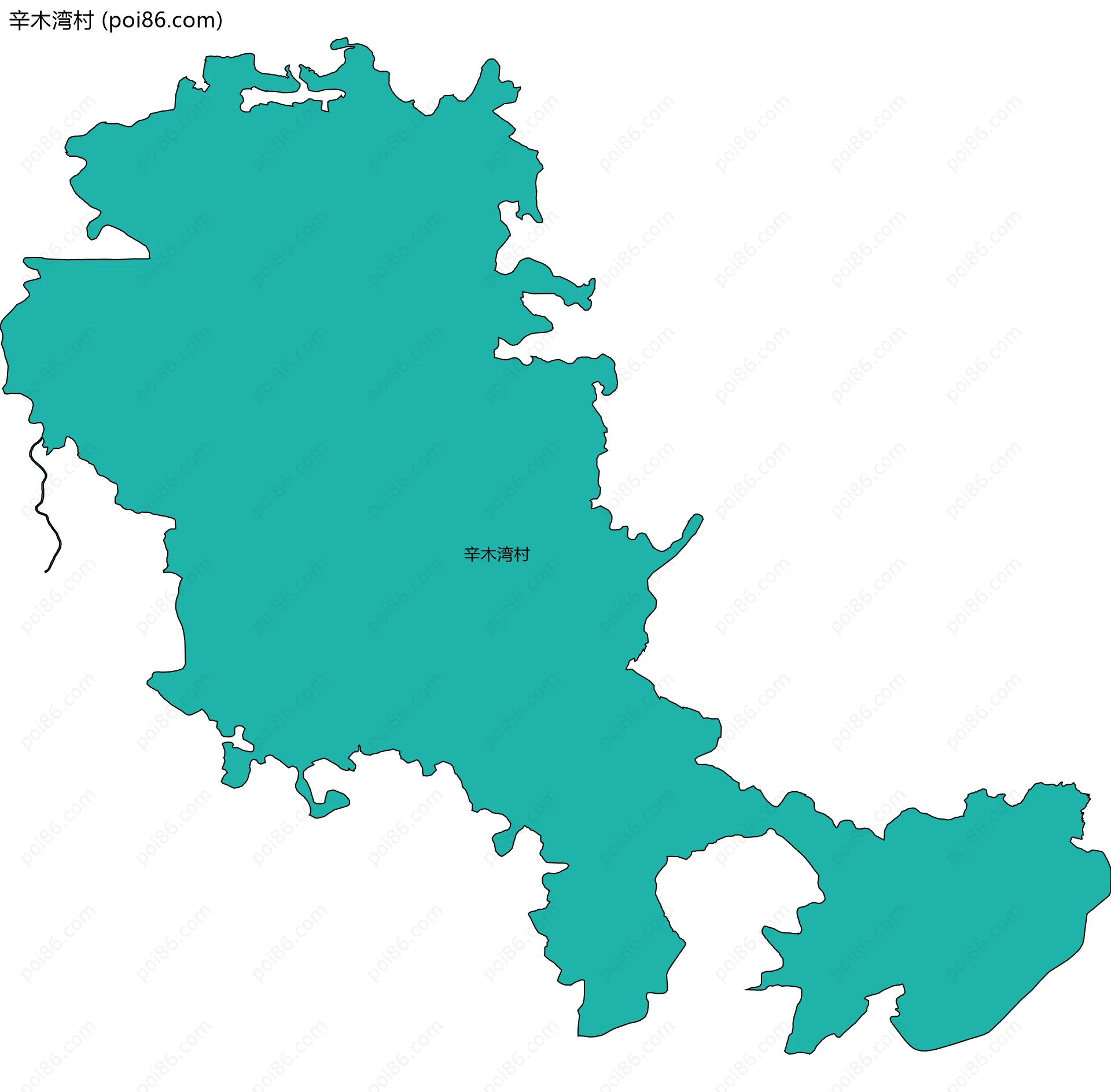 辛木湾村边界地图