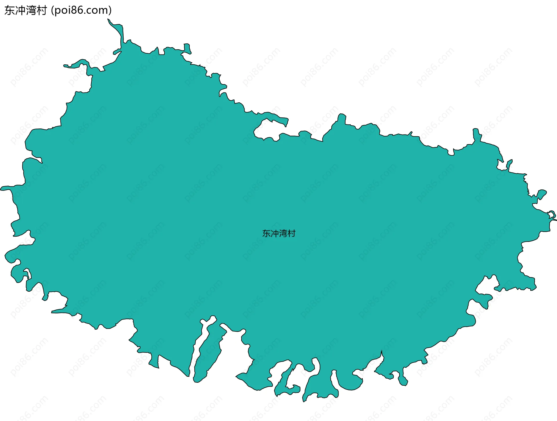 东冲湾村边界地图