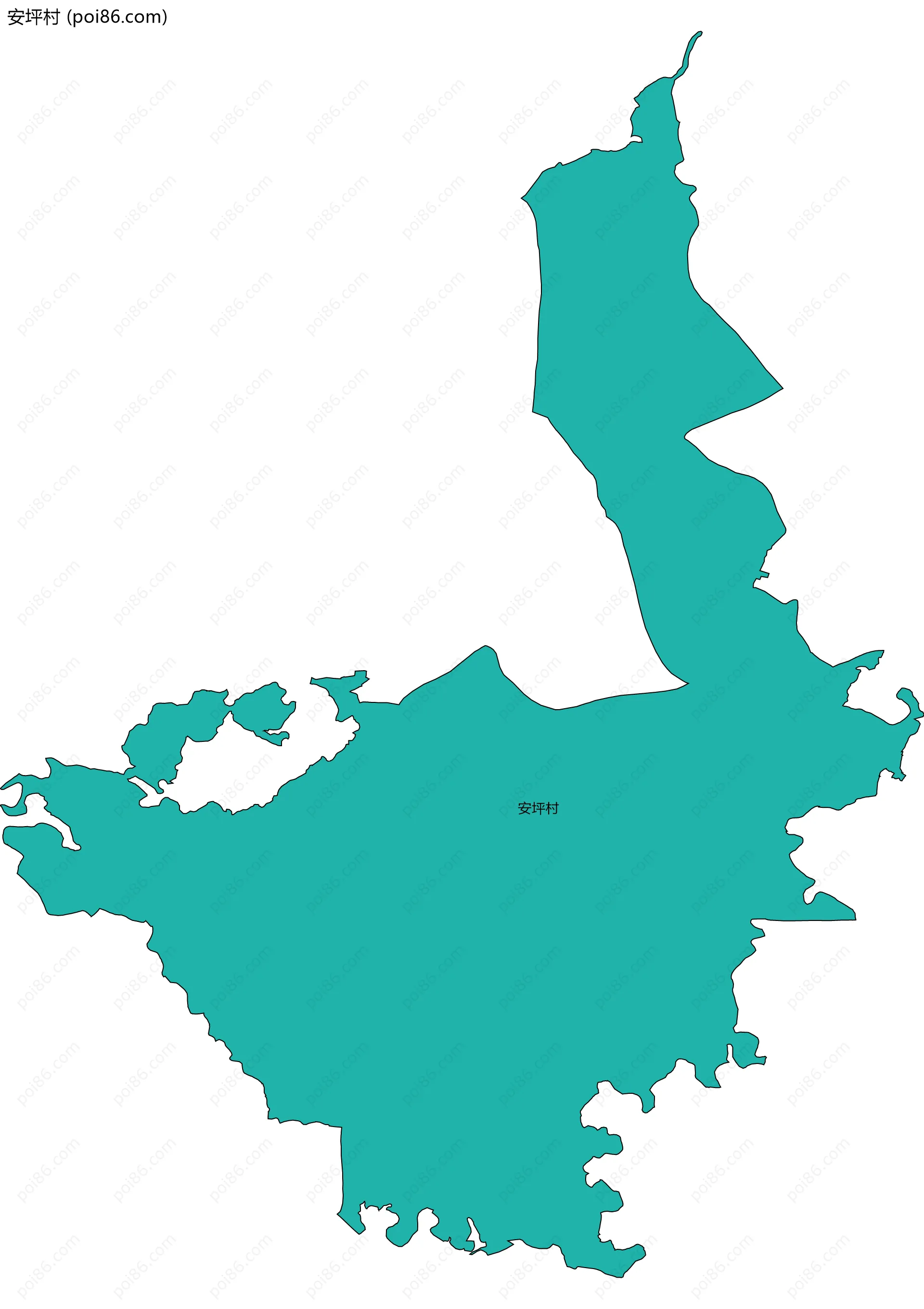 安坪村边界地图