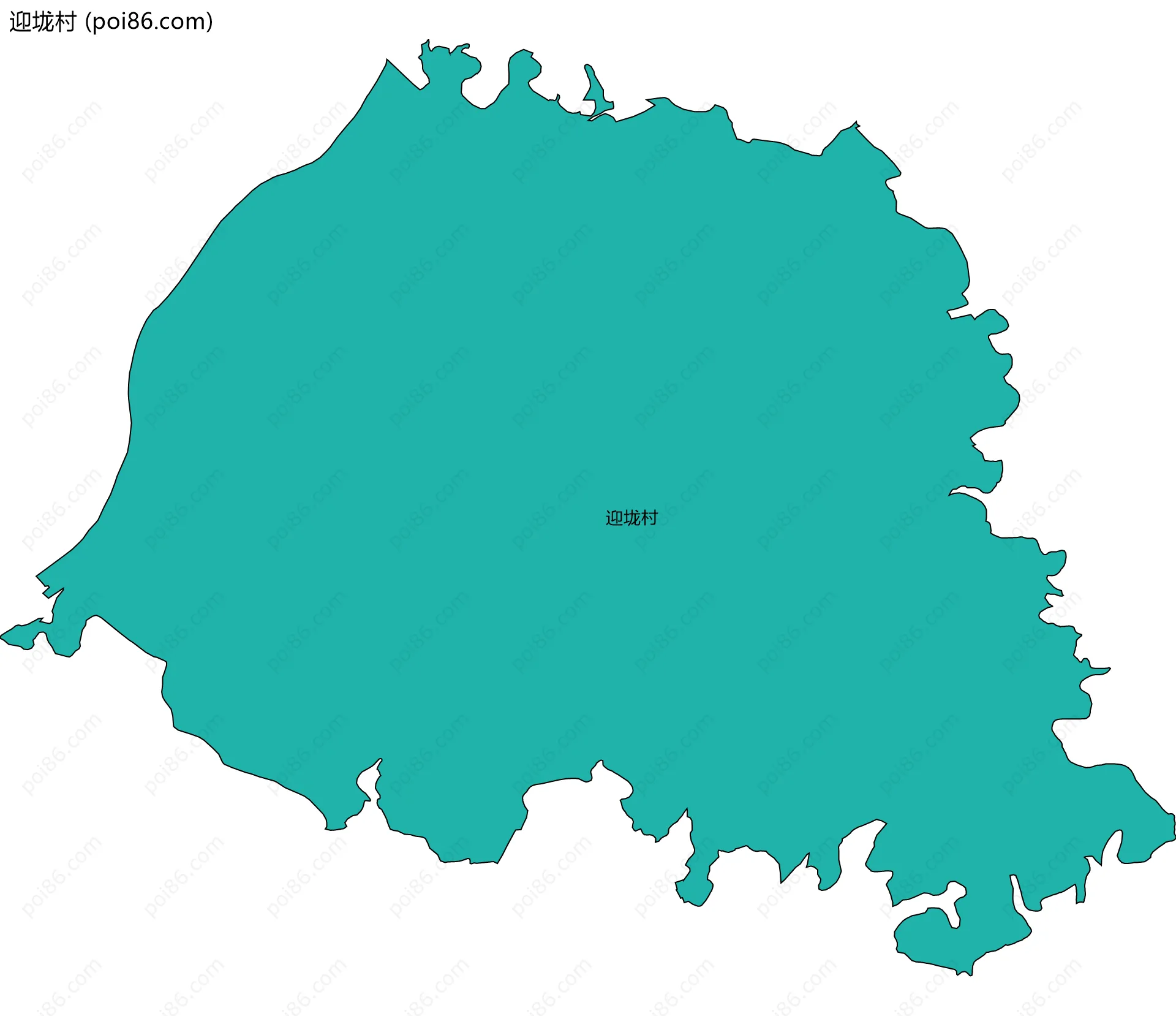 迎垅村边界地图