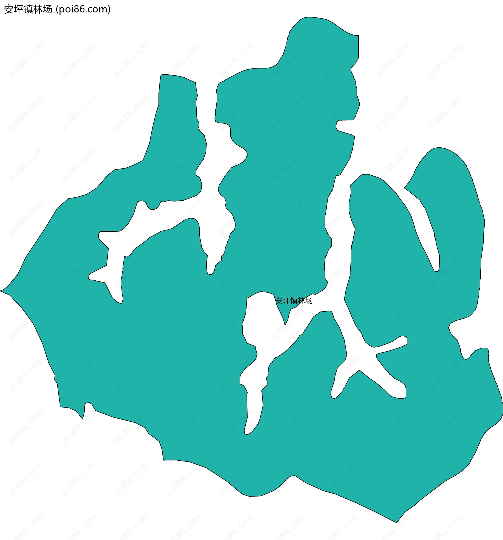 安坪镇林场边界地图