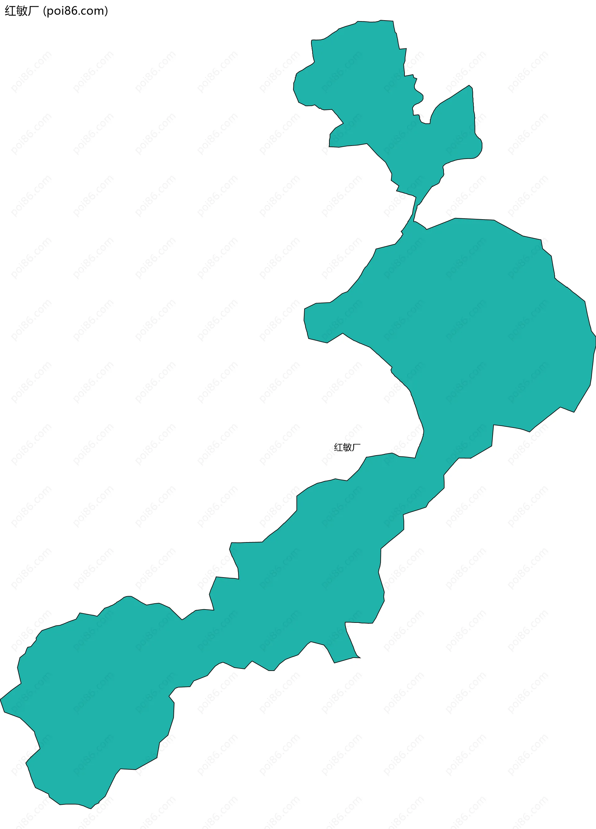 红敏厂边界地图