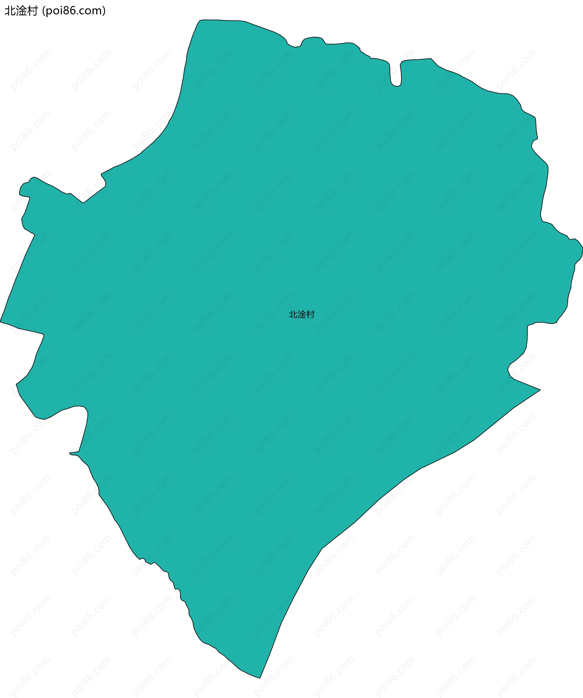 北淦村边界地图