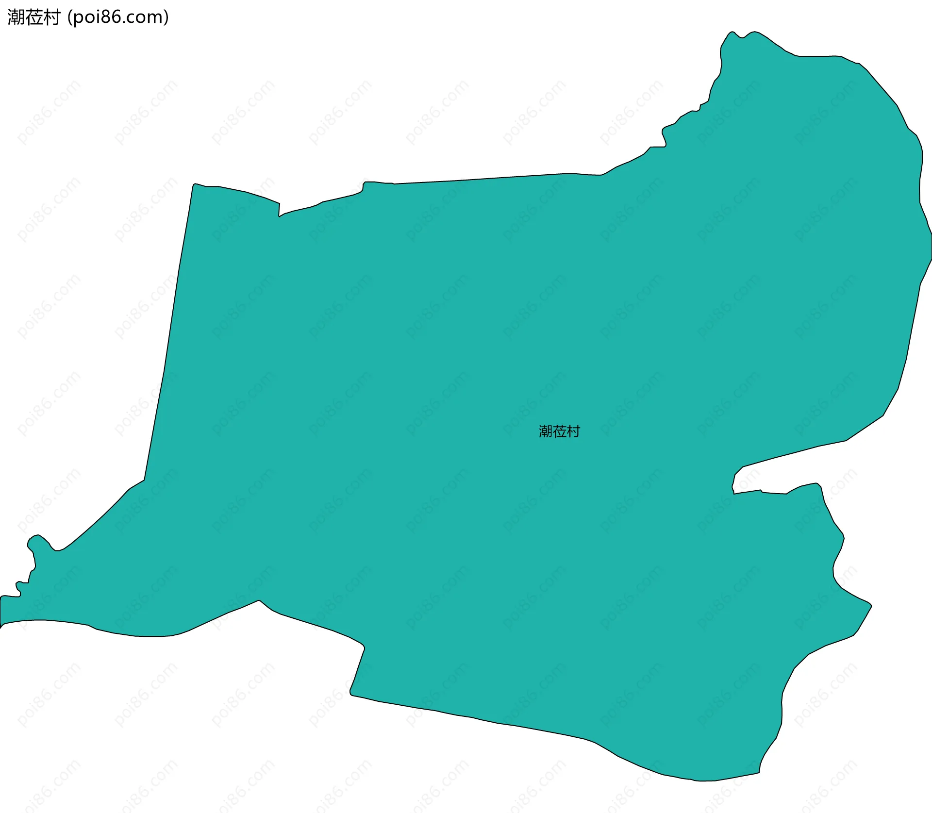 潮莅村边界地图