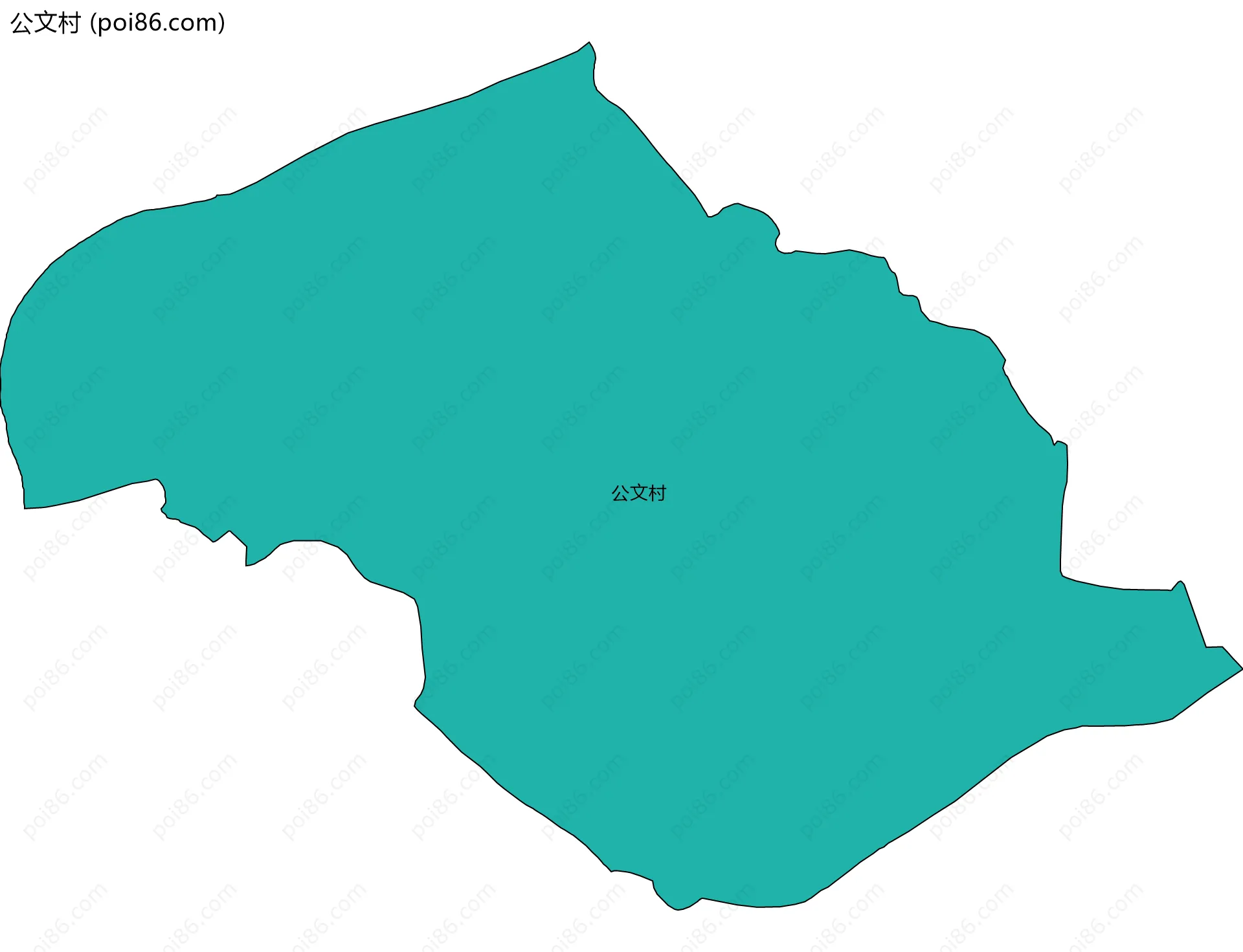 公文村边界地图