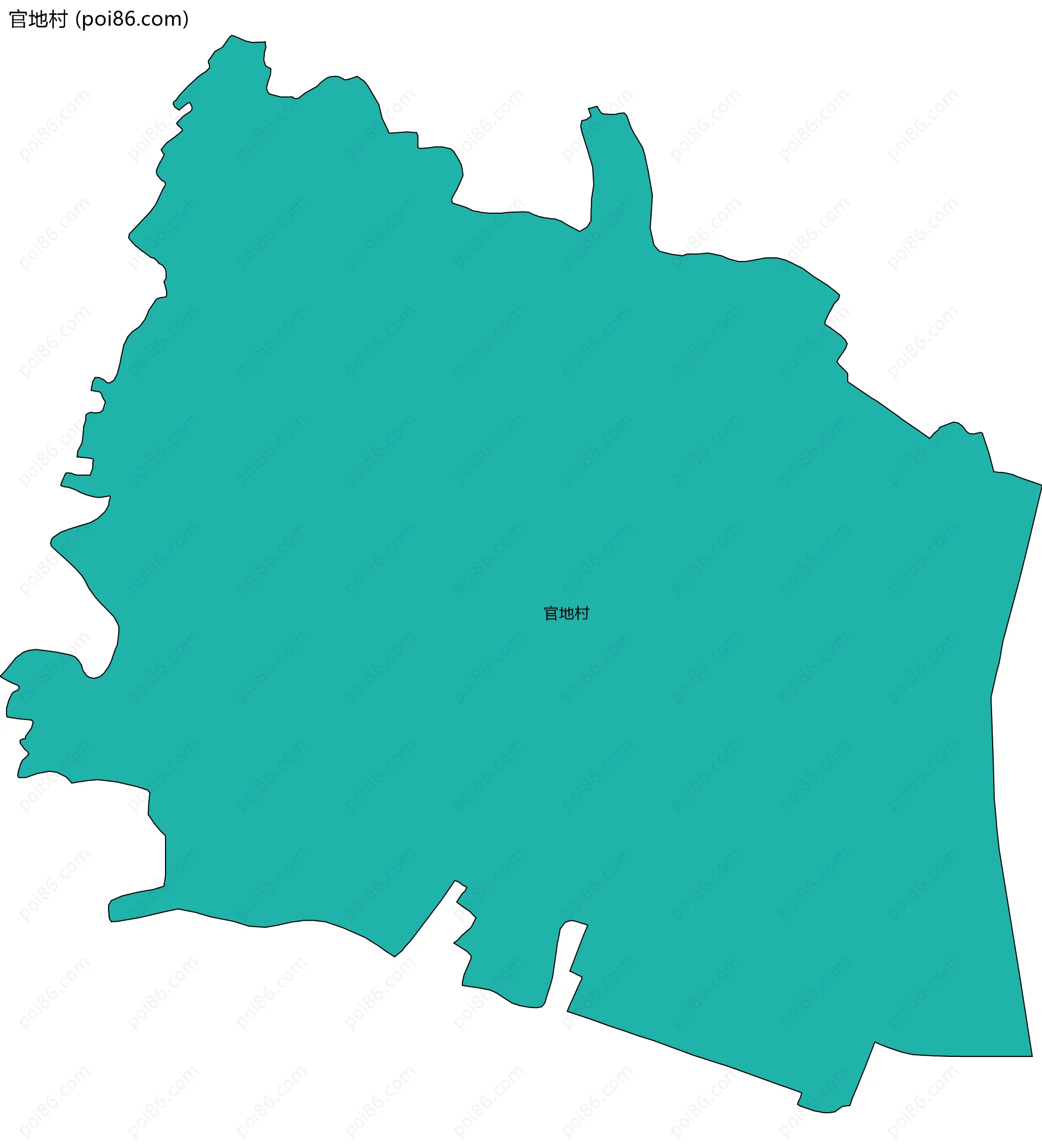 官地村边界地图