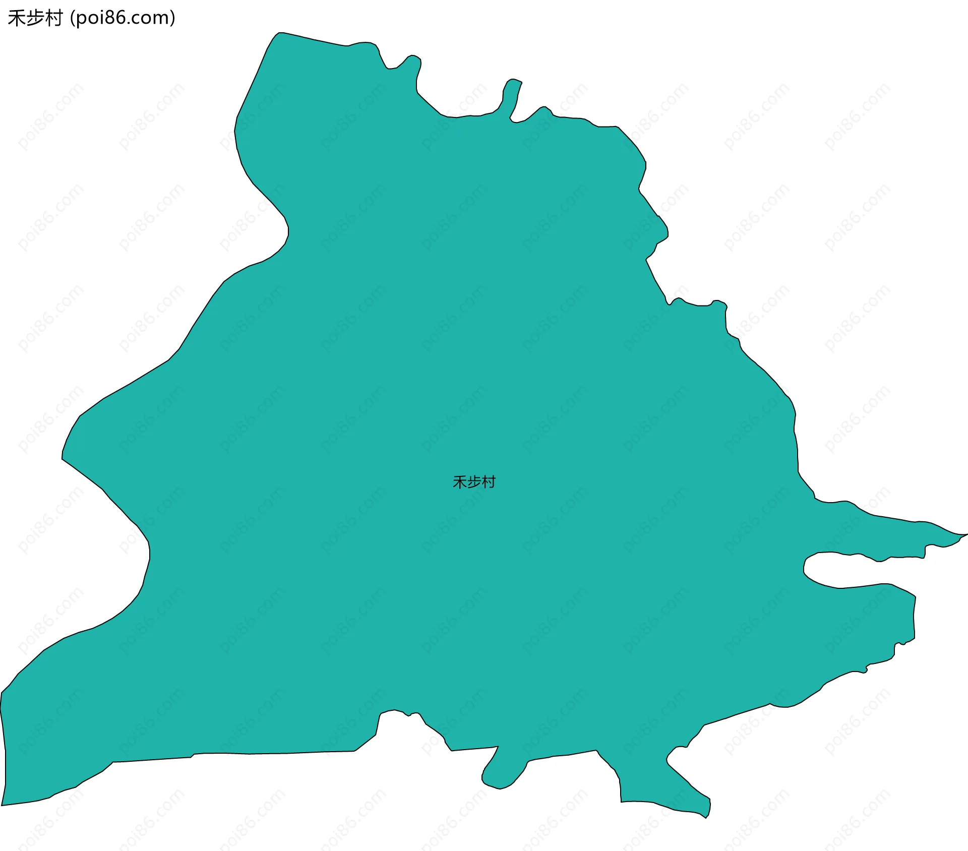 禾步村边界地图