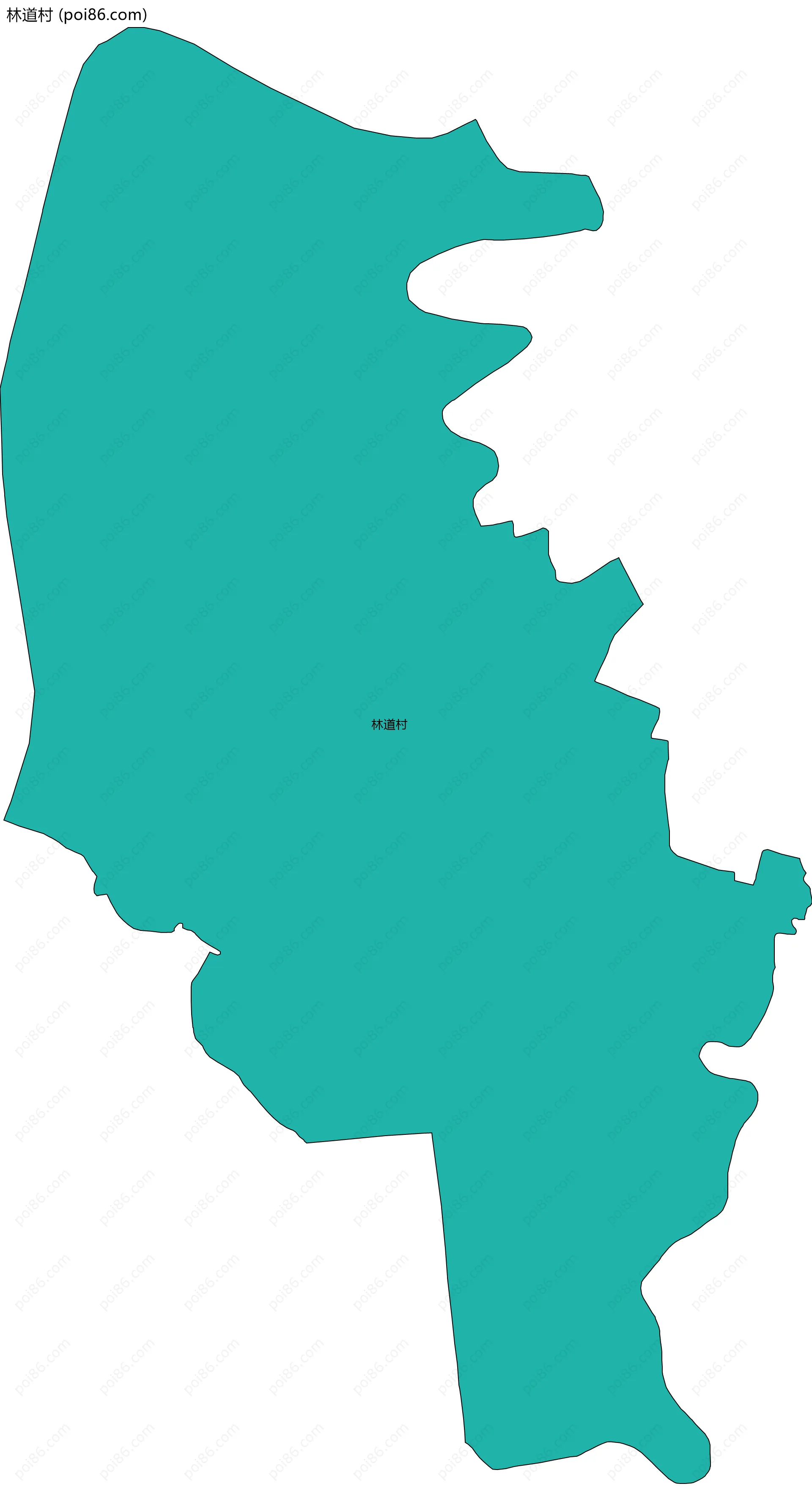 林道村边界地图