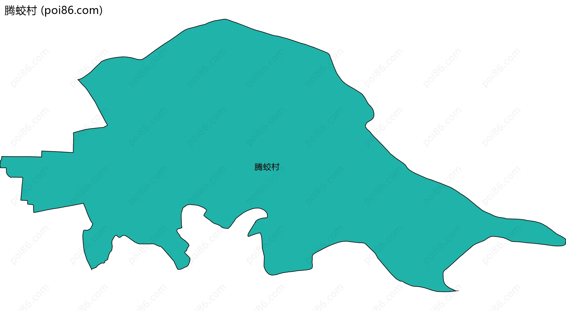 腾蛟村边界地图