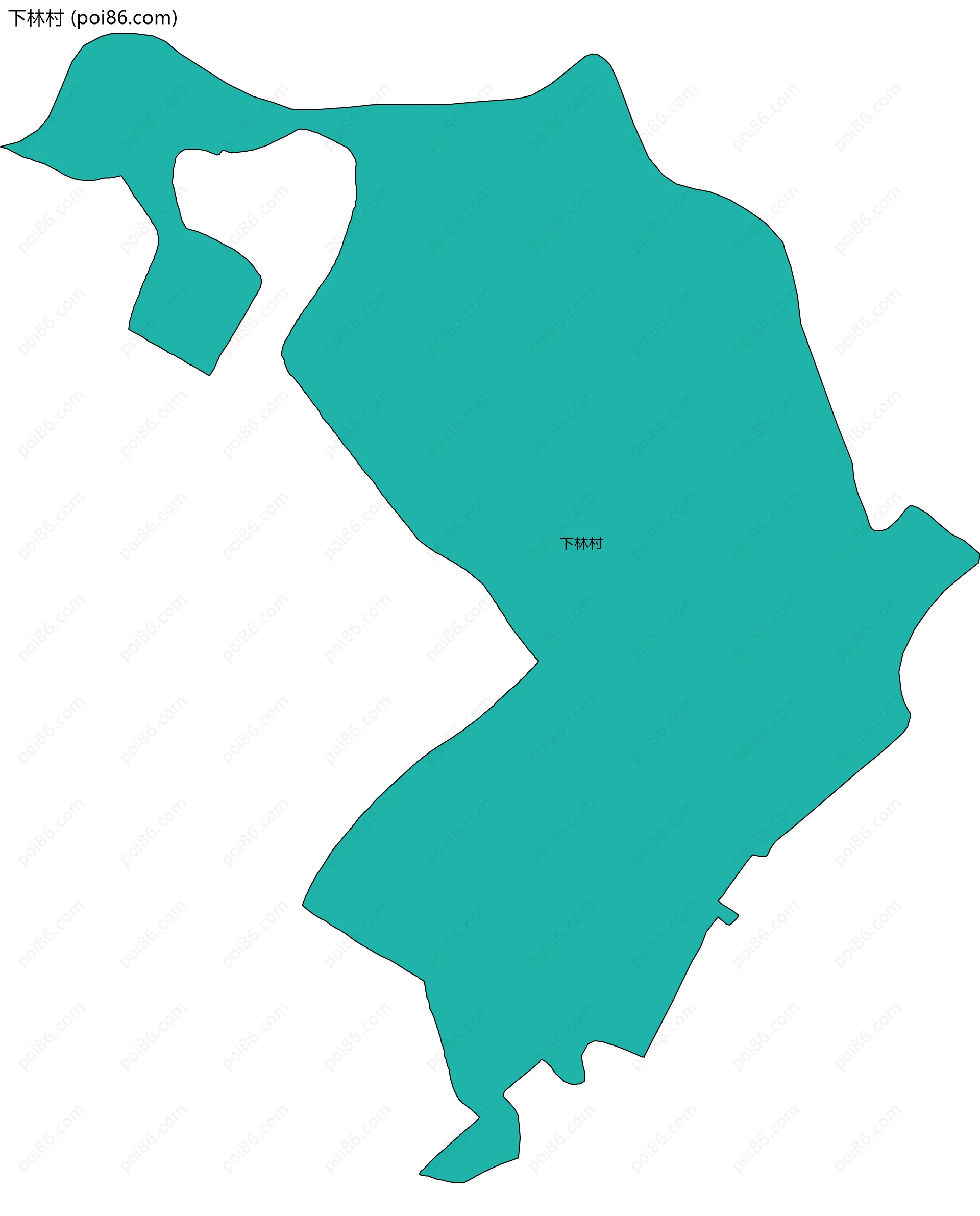 下林村边界地图